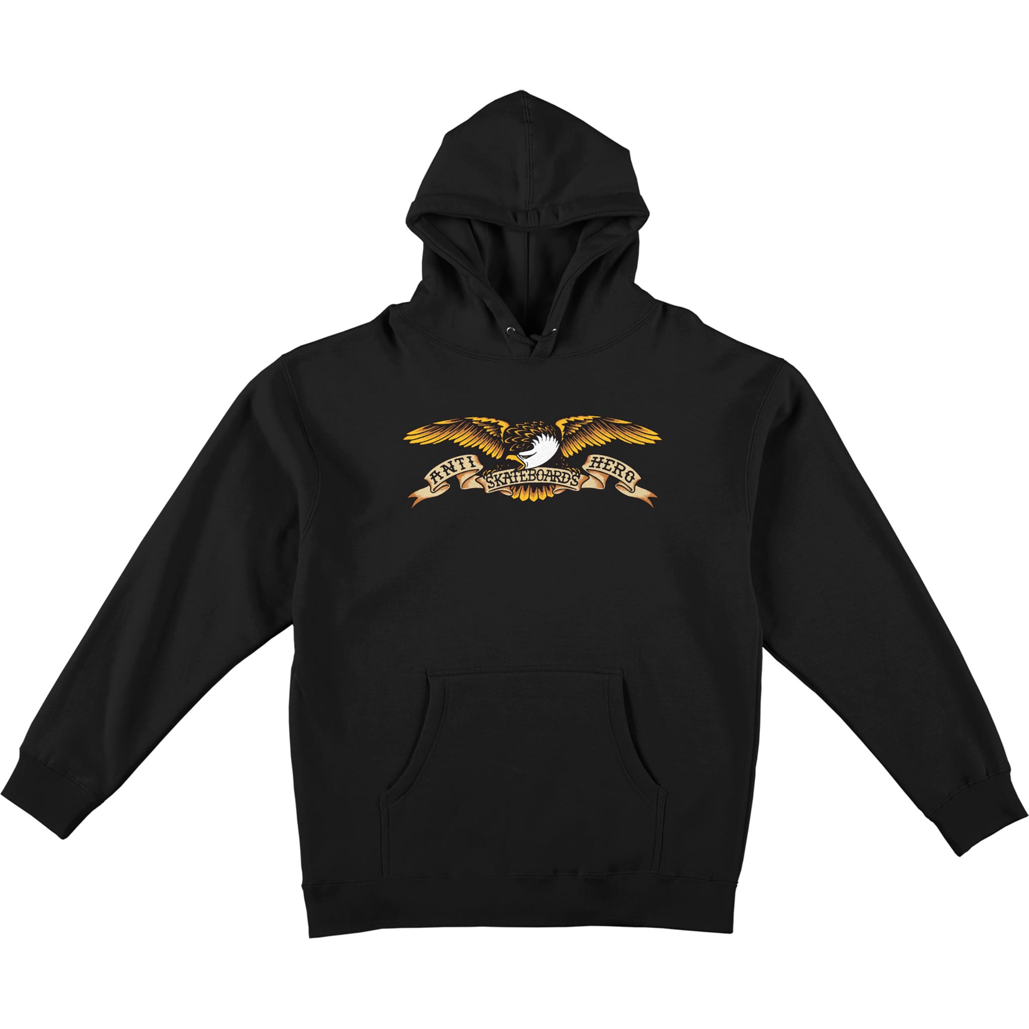 Anti Hero Eagle Heavyweight Pullover Hoodie Black Sweatshirts