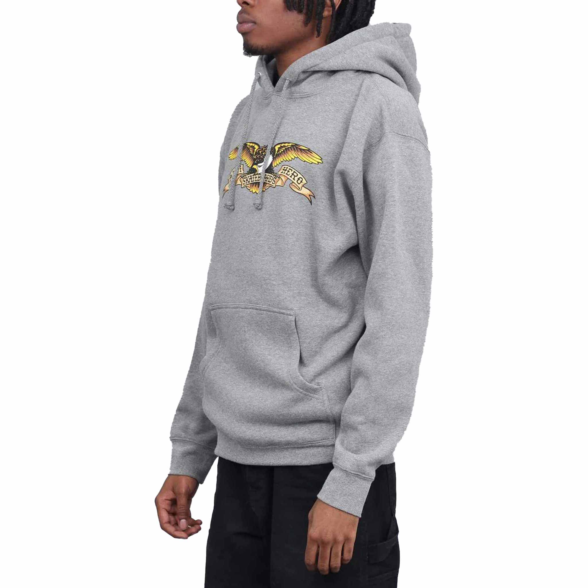 Anti Hero Eagle Hood Gunmetal Heather Sweatshirts