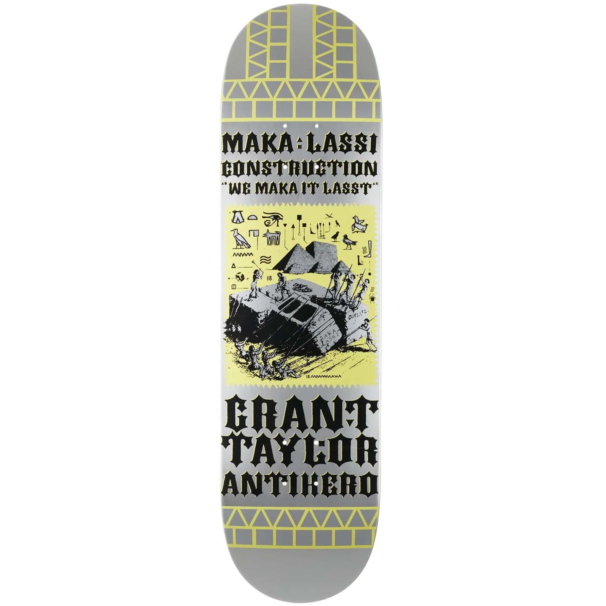 Anti Hero Grant Taylor Makalassi Construction DBX Skateboard Deck 8.5" Skateboard