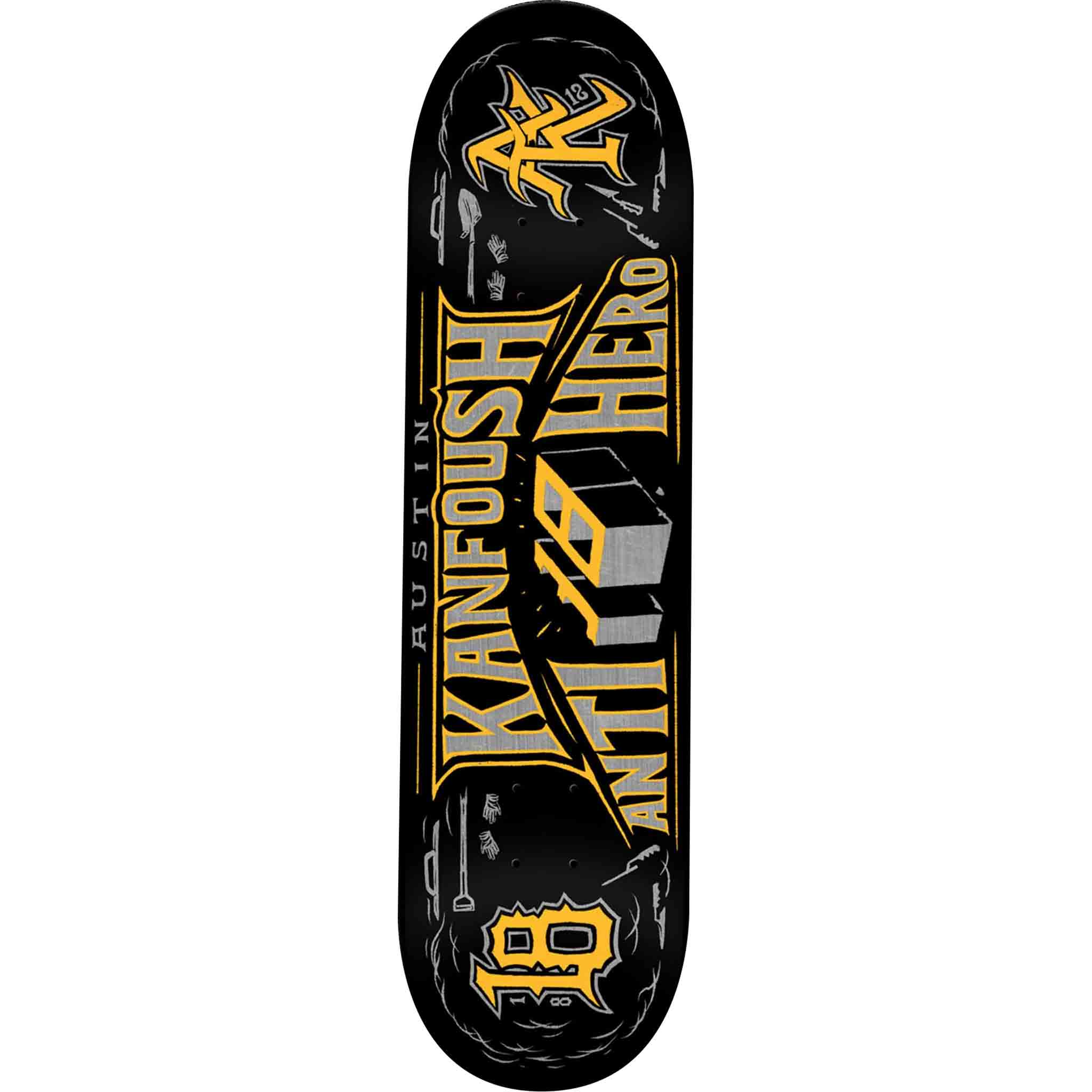 Anti Hero Kanfouch Customs 8.25" Skateboard Deck Skateboard