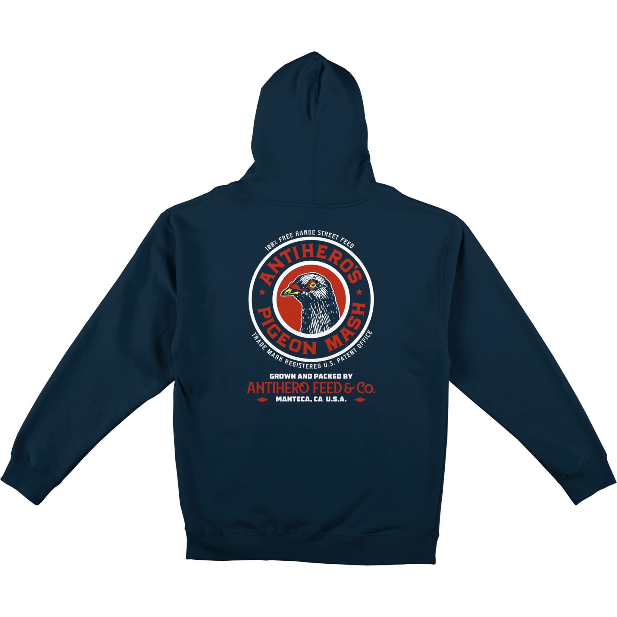 Anti Hero Pigeon Mash Hoodie Navy Sweatshirts