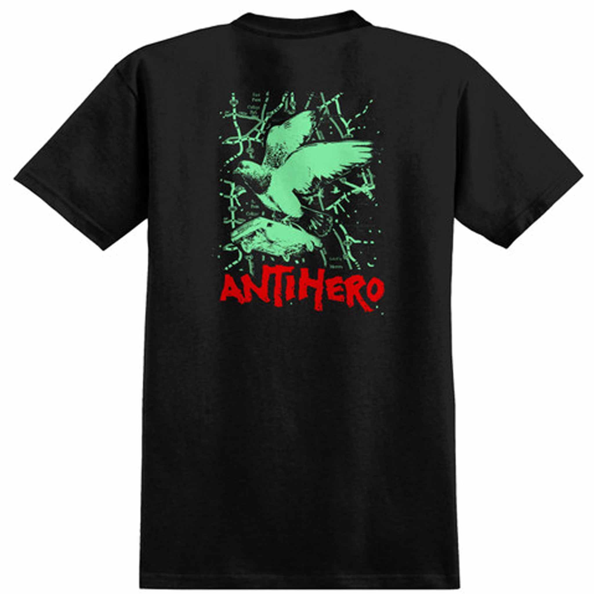 Anti Hero Repossessed Ringspun Premium Print Tee Black T Shirt