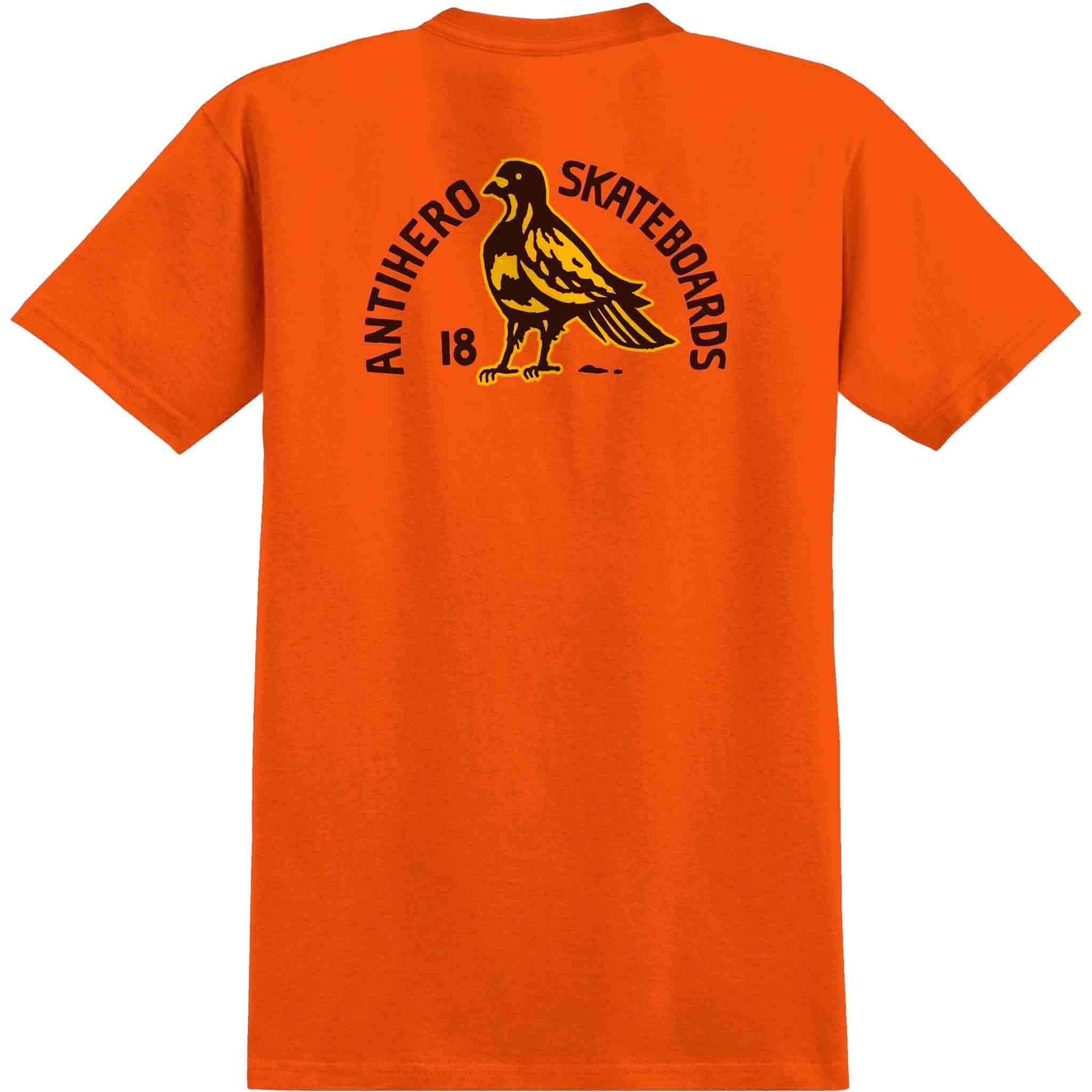Anti Hero Rock Dove Fill Pocket Tee Safety Orange T Shirt