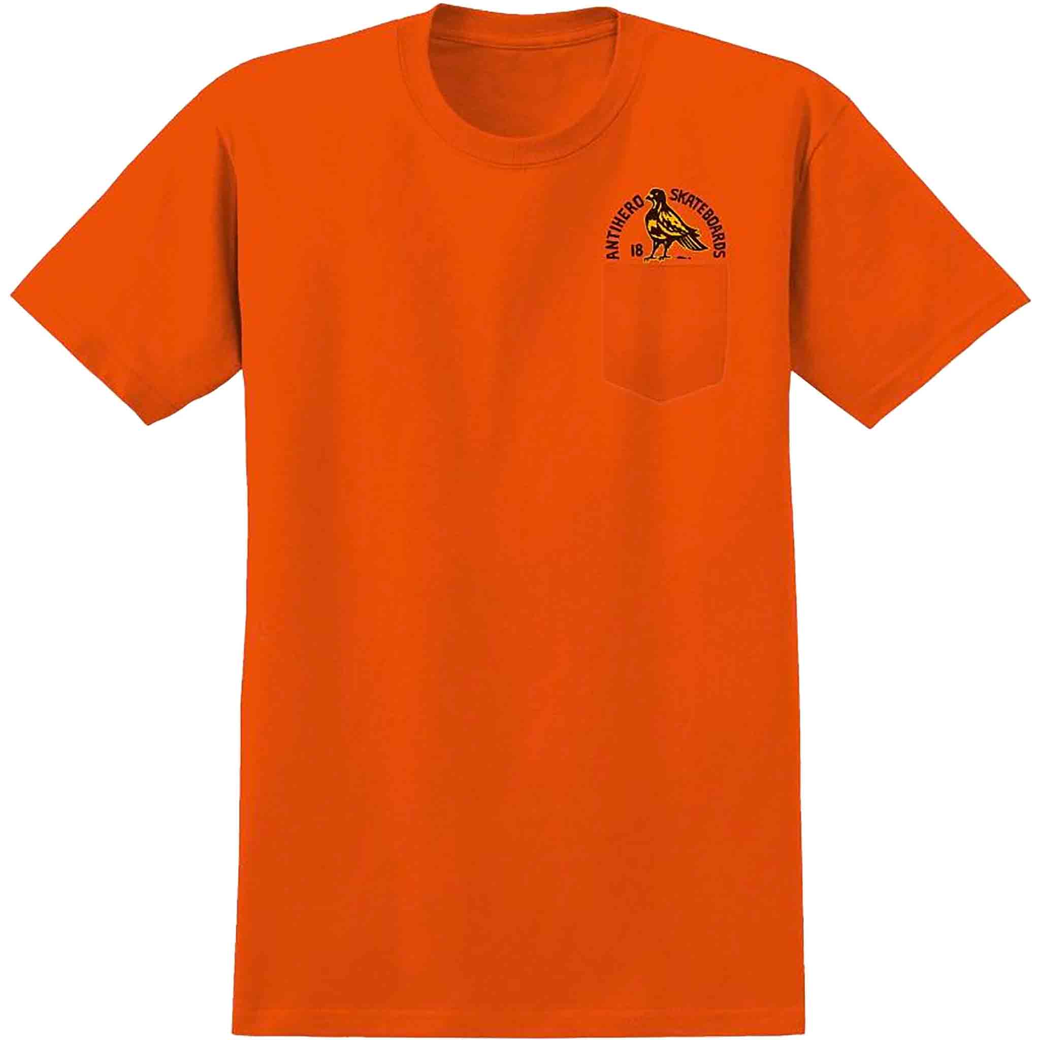 Anti Hero Rock Dove Fill Pocket Tee Safety Orange T Shirt