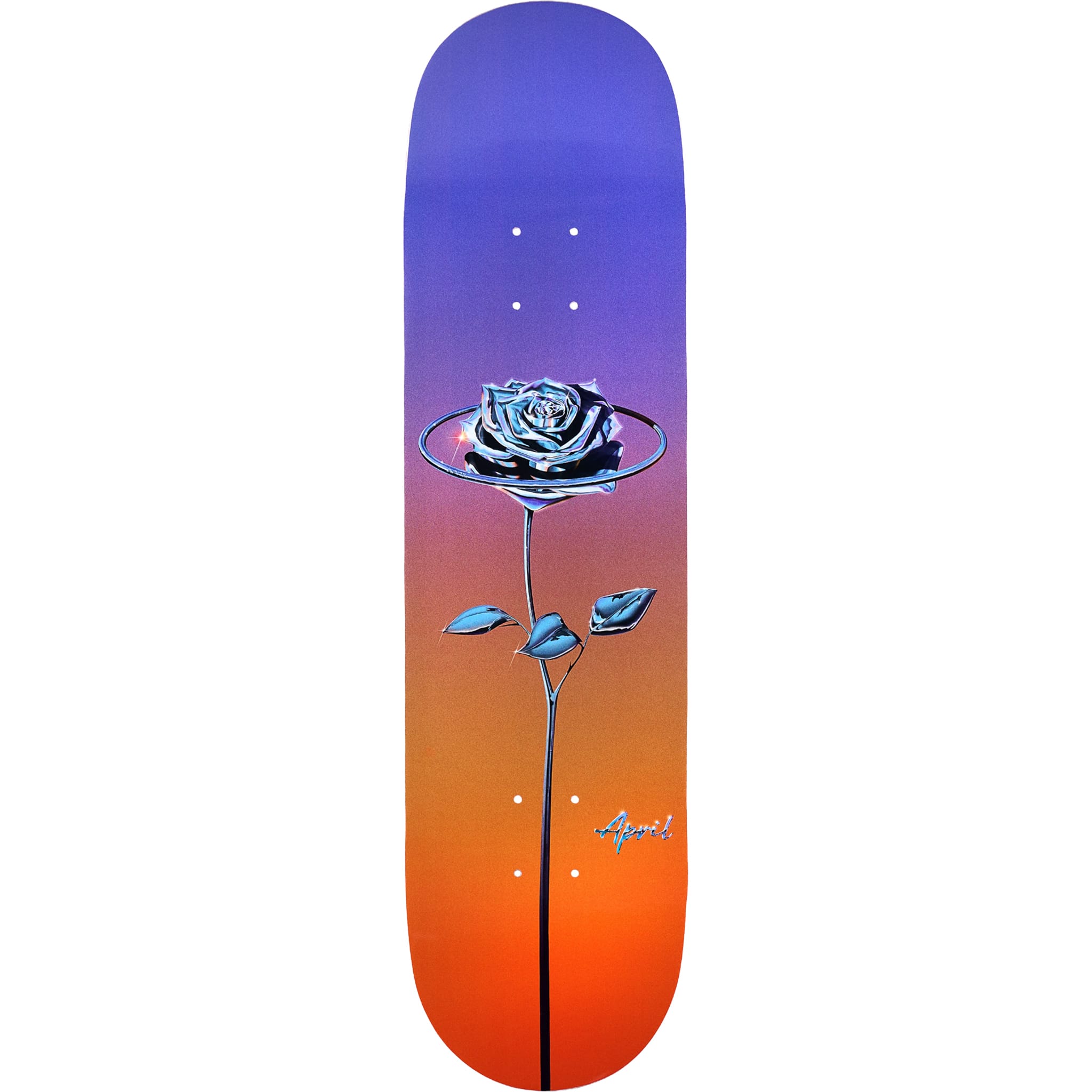April Chrome Rose Colour Skateboard Deck 8.5" Skateboard