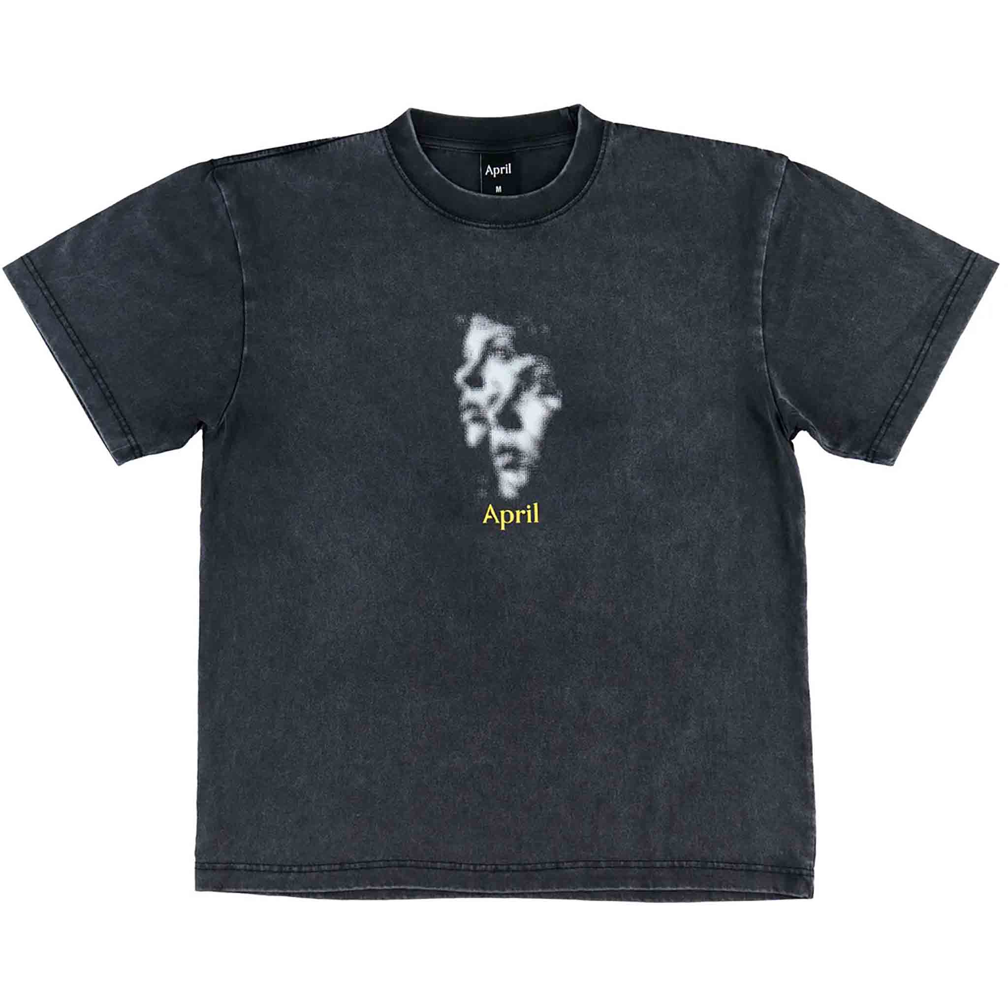April Two Faced Tee Vintage Black T Shirt