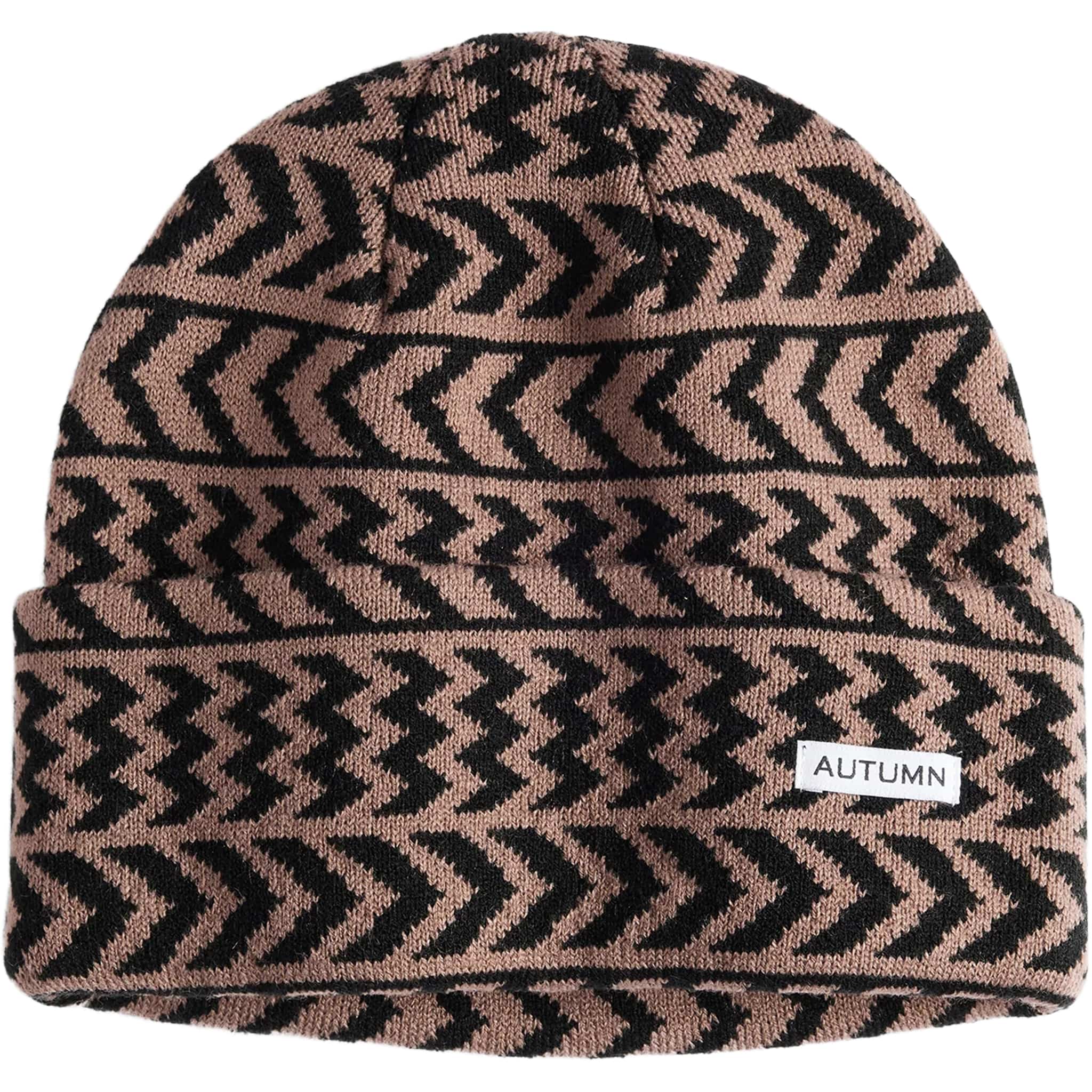 Autumn Chevron Beanie Dusty Mauve Beanie