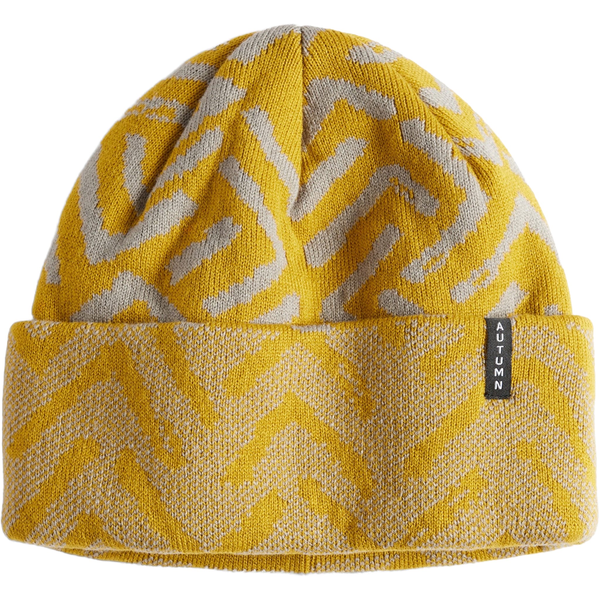 Autumn Geo Beanie Stone Beanie