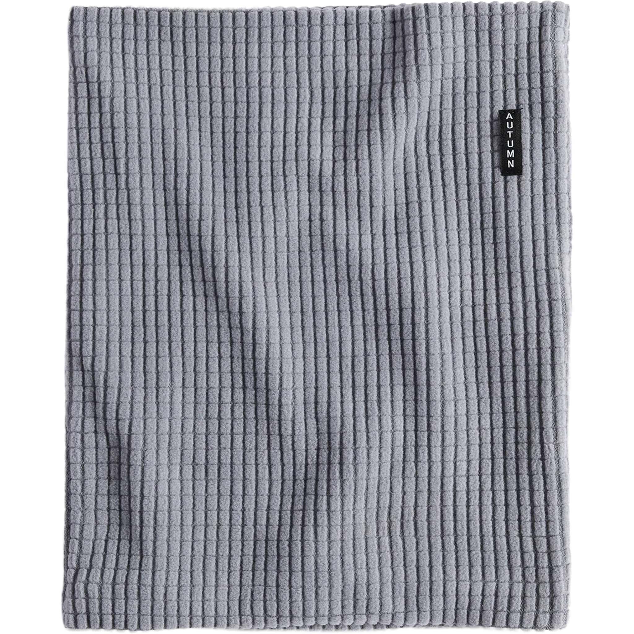 Autumn Grid Fleece Neck Gaiter Stone Facemask