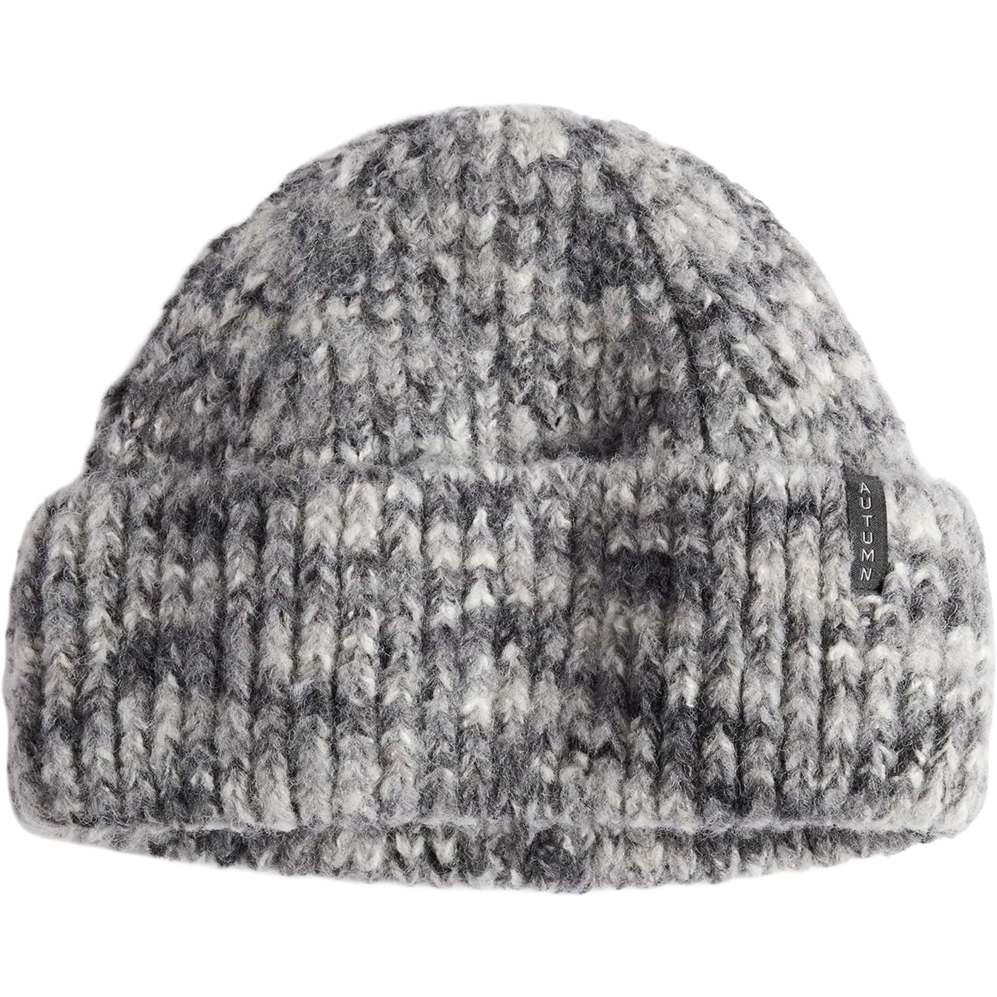 Autumn Marble Knit Beanie Black Beanie