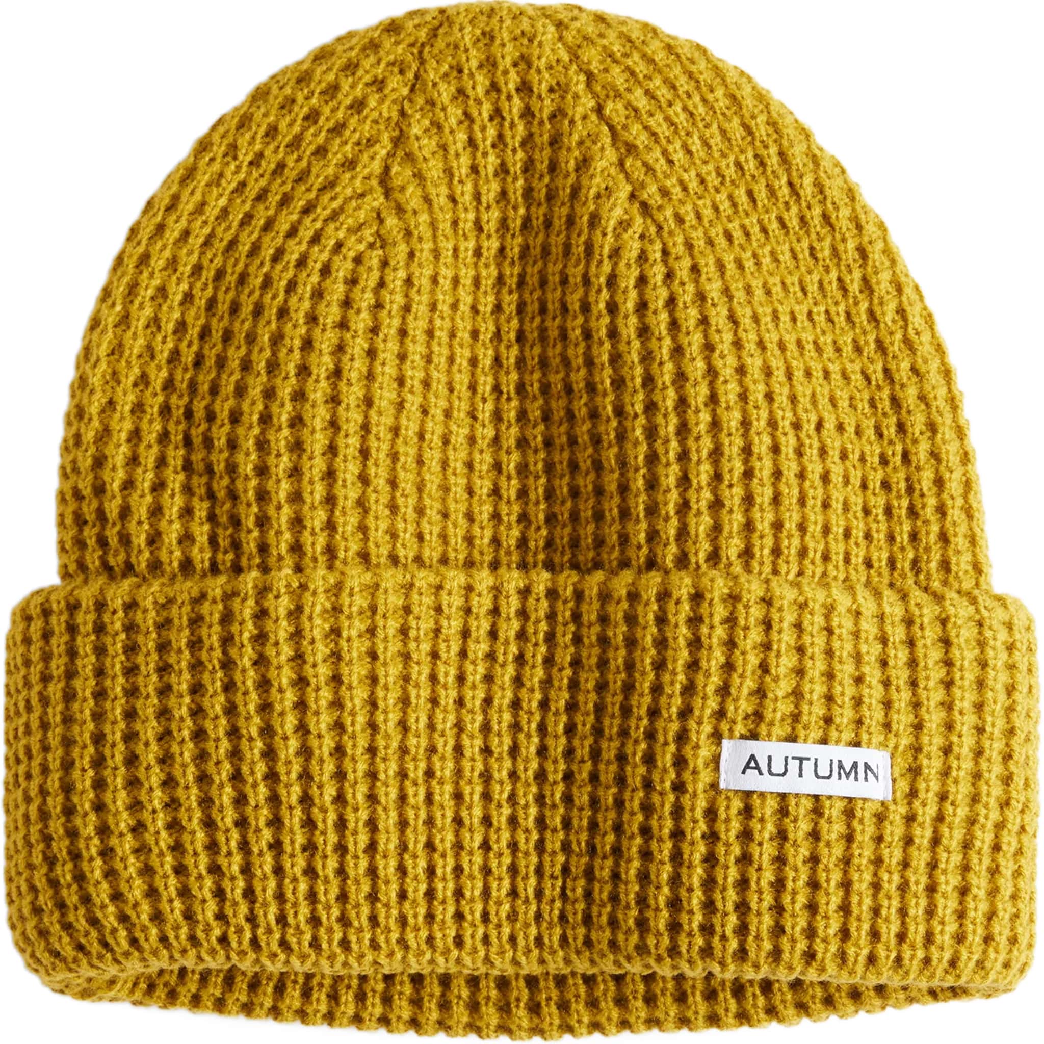 Autumn Waffle Beanie Olive Ochre Beanie