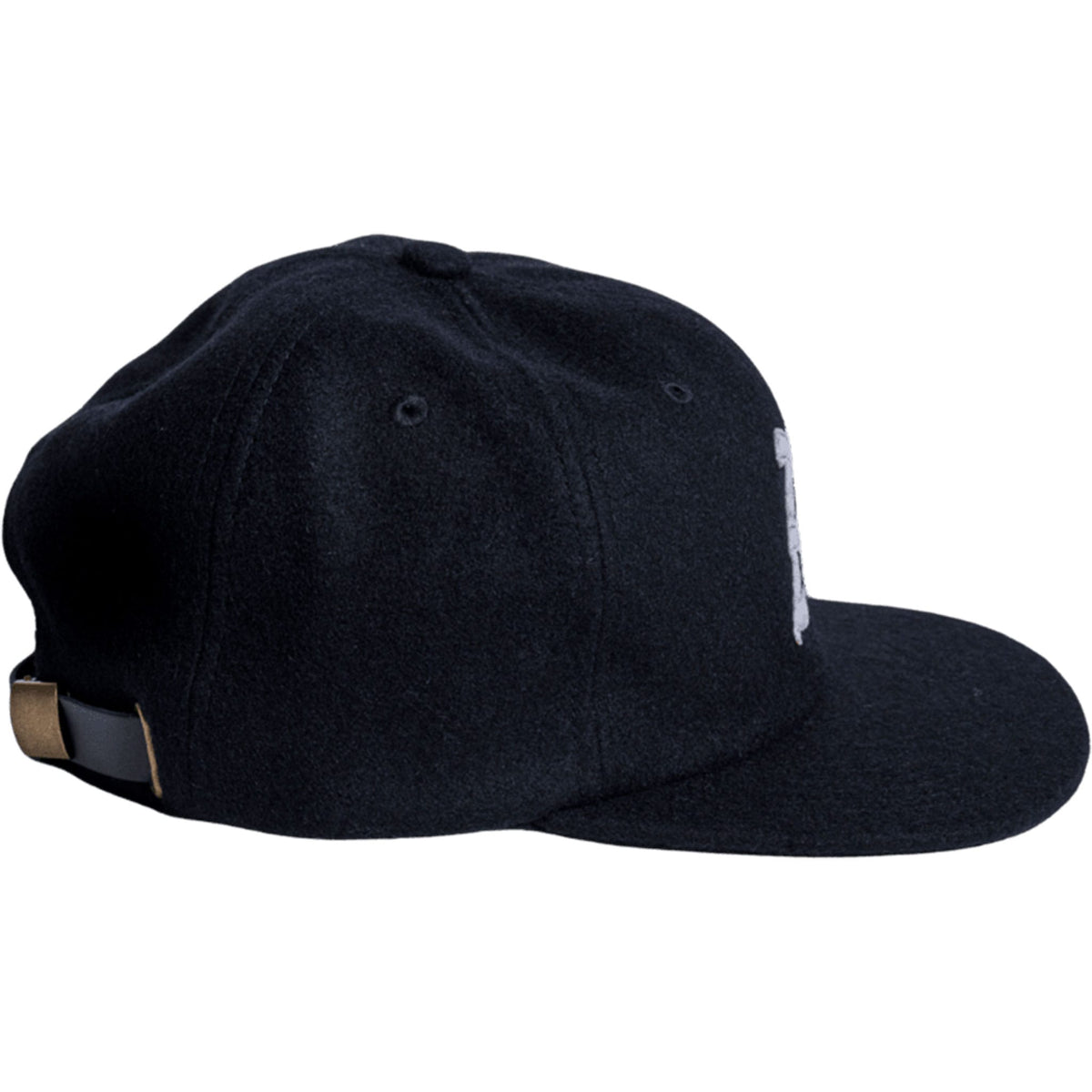 Autumn Wool Six Panel Strapback Black Beanies