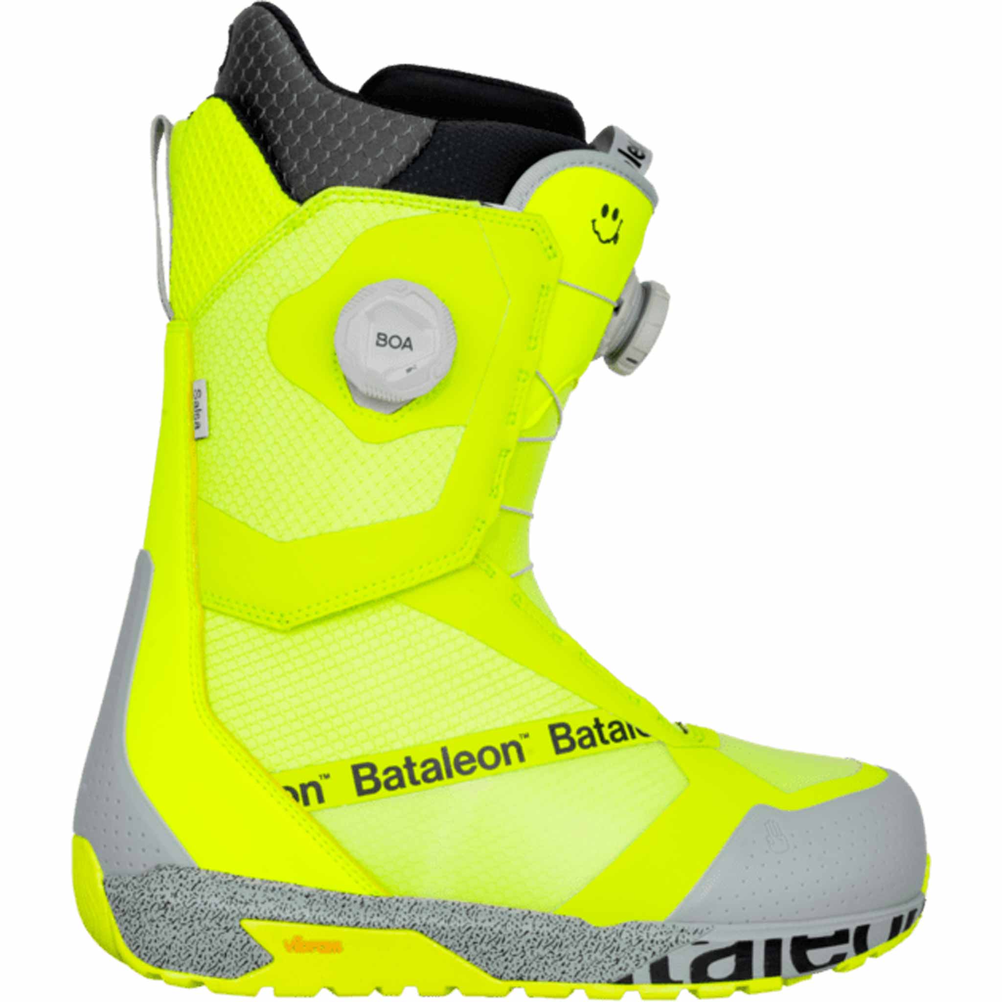 Bataleon Salsa Double Boa Snowboard Boot Neon Yellow 2026 Mens Boots