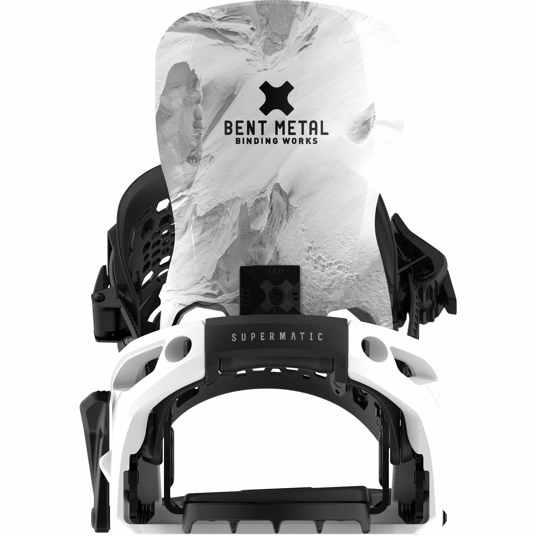 Bent Metal Lightning Supermatic Snowboard Binding White 2026 Mens Bindings