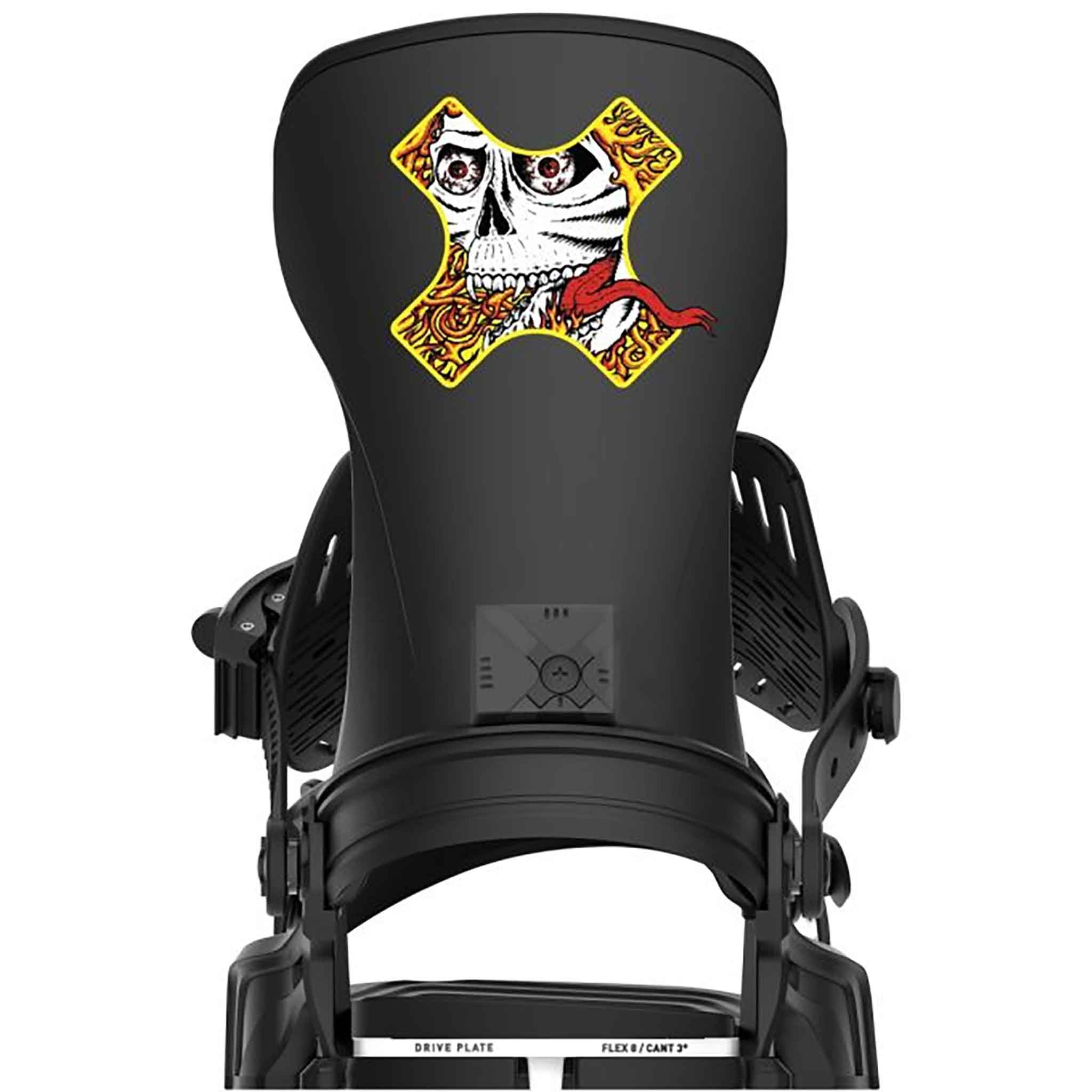 Bent Metal Transfer Snowboard Binding Lib Tech Black Yellow 2025 Mens Snowboard Bindings