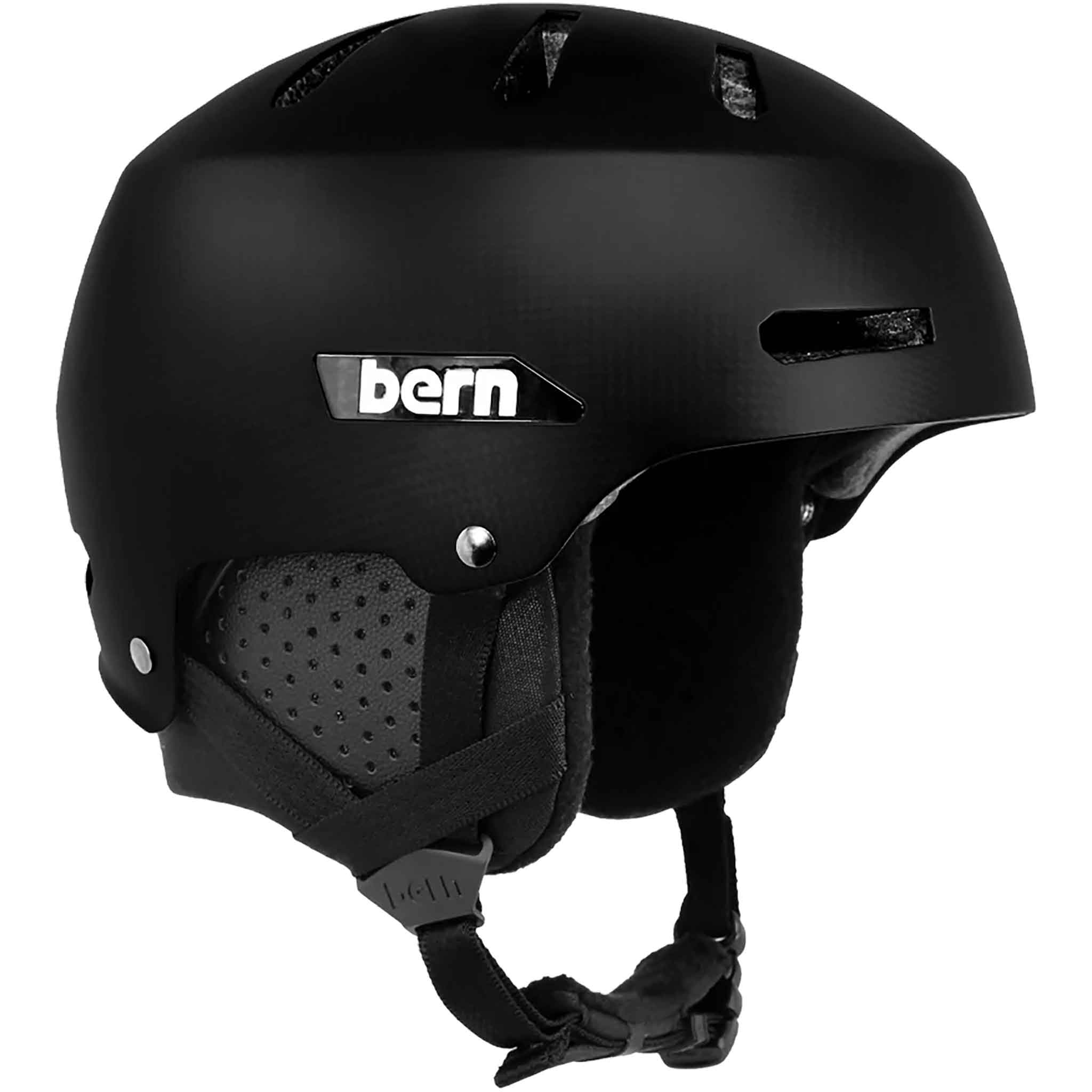 Bern Macon 2.0 Carbon DVRT Helmet w/Stealth Slider Snowboard Helmet