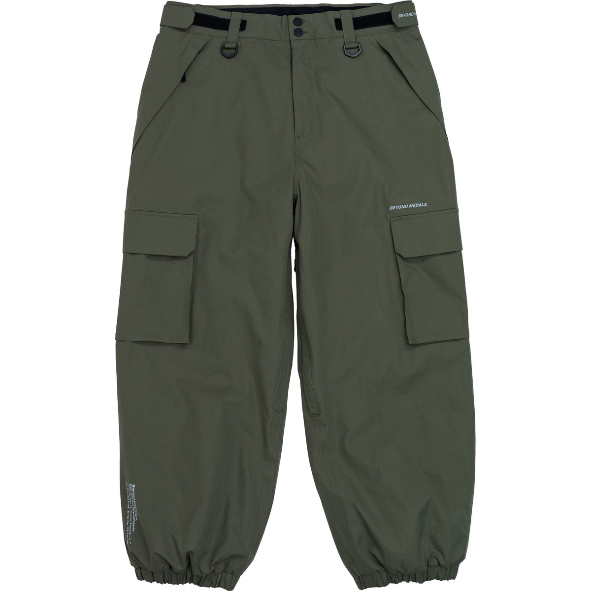 Beyond Medals Cargo Pant 2L Ripstop Dark Green Mens Snowboard Pants