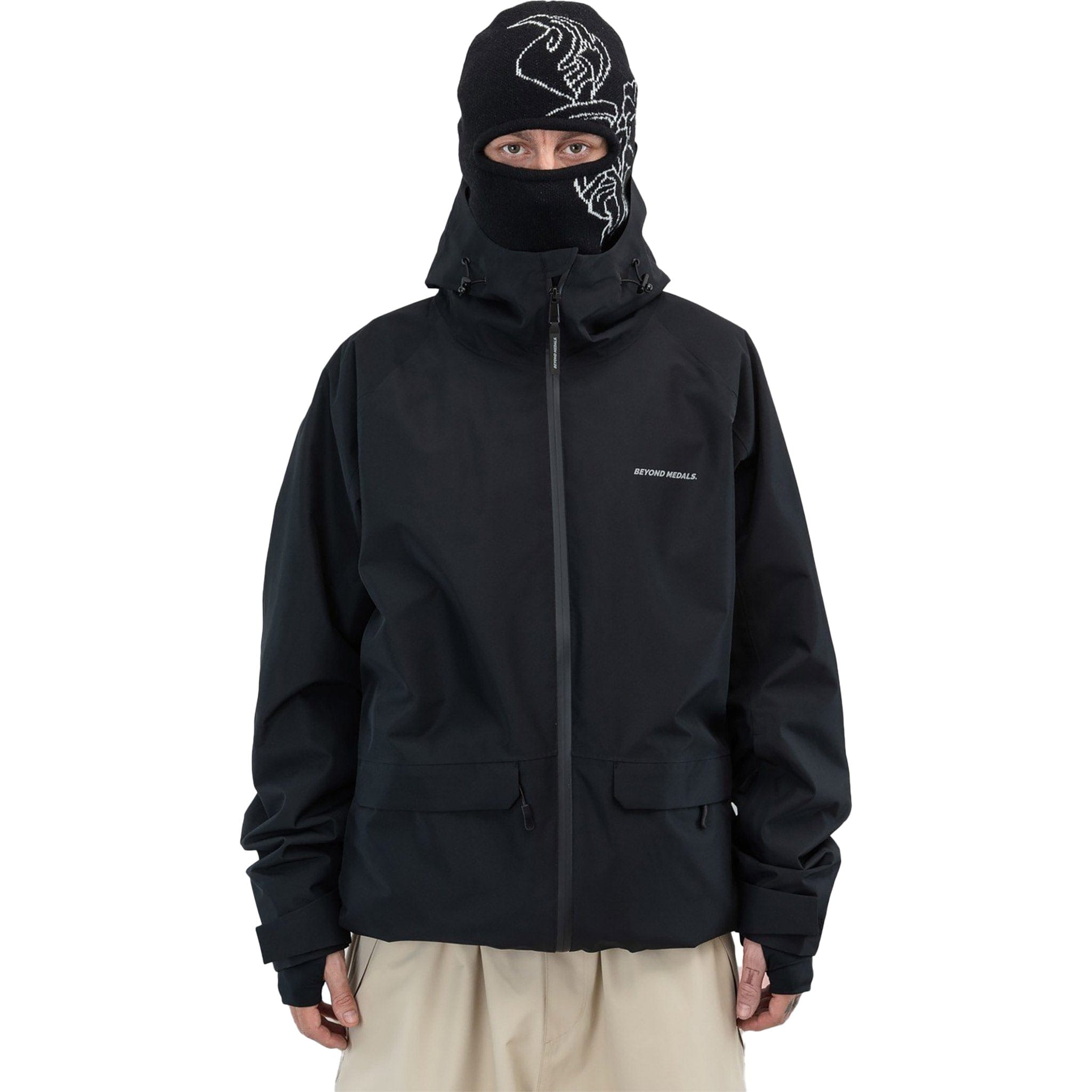 Beyond Medals Nostalgia Jacket 2L Black Mens Snowboard Coat