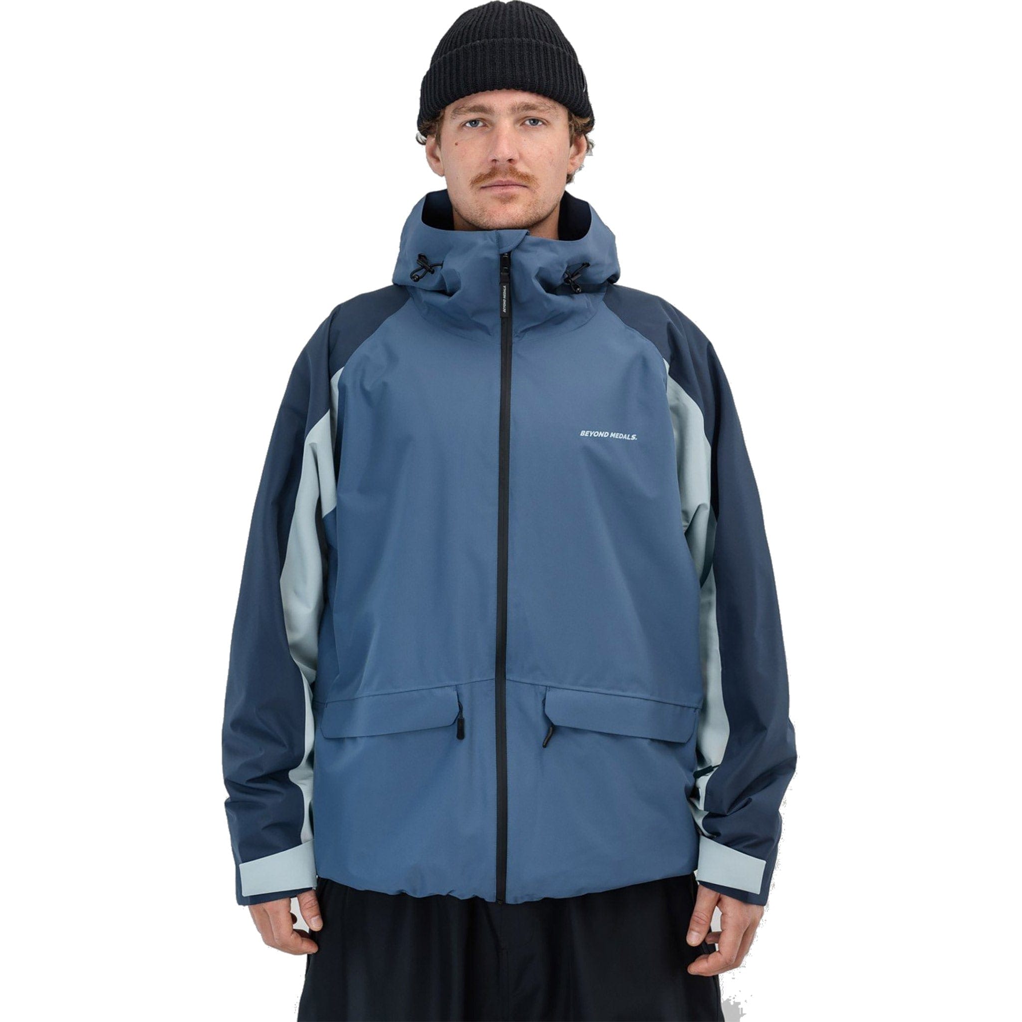 Beyond Medals Nostalgia Jacket 2L Blue Mens Snowboard Coat