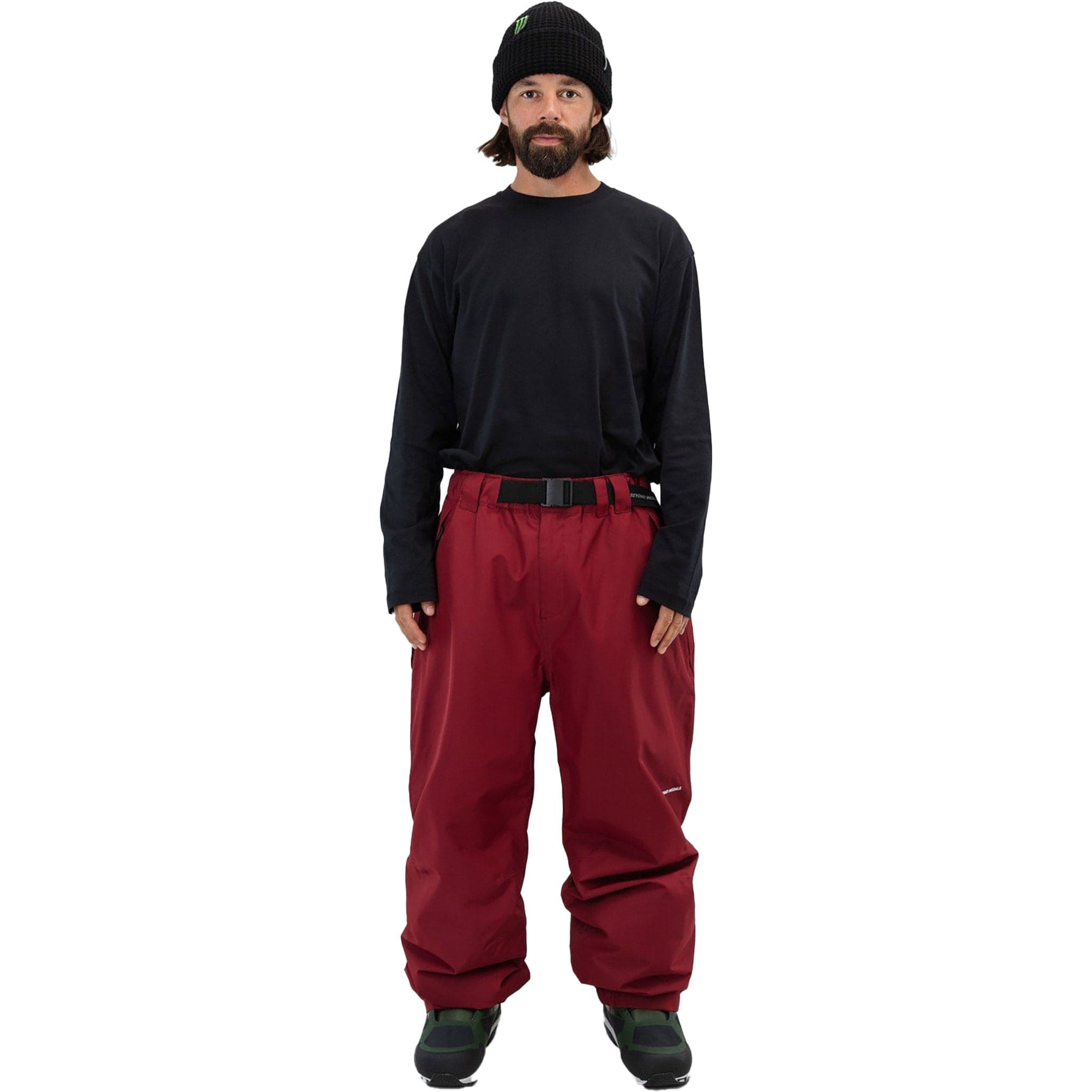 Beyond Medals Nostalgia Pant 2L Dark Red Mens Snowboard Pants