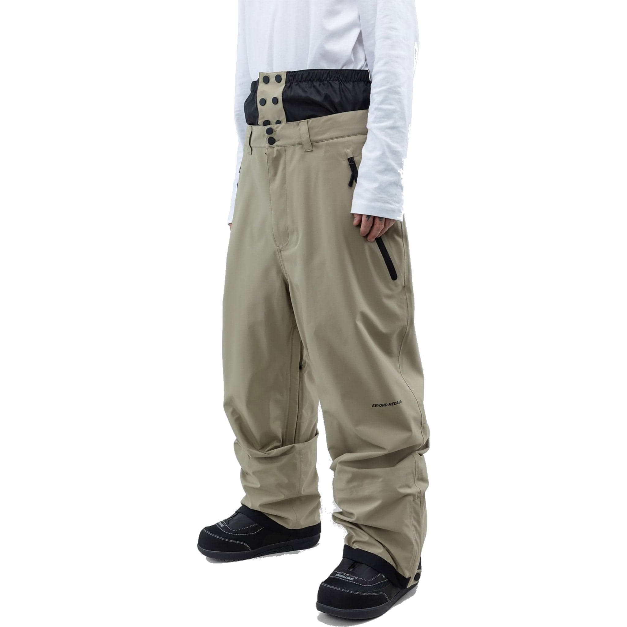 Beyond Medals Omni 3L Pant Beige Mens Snowboard Pants