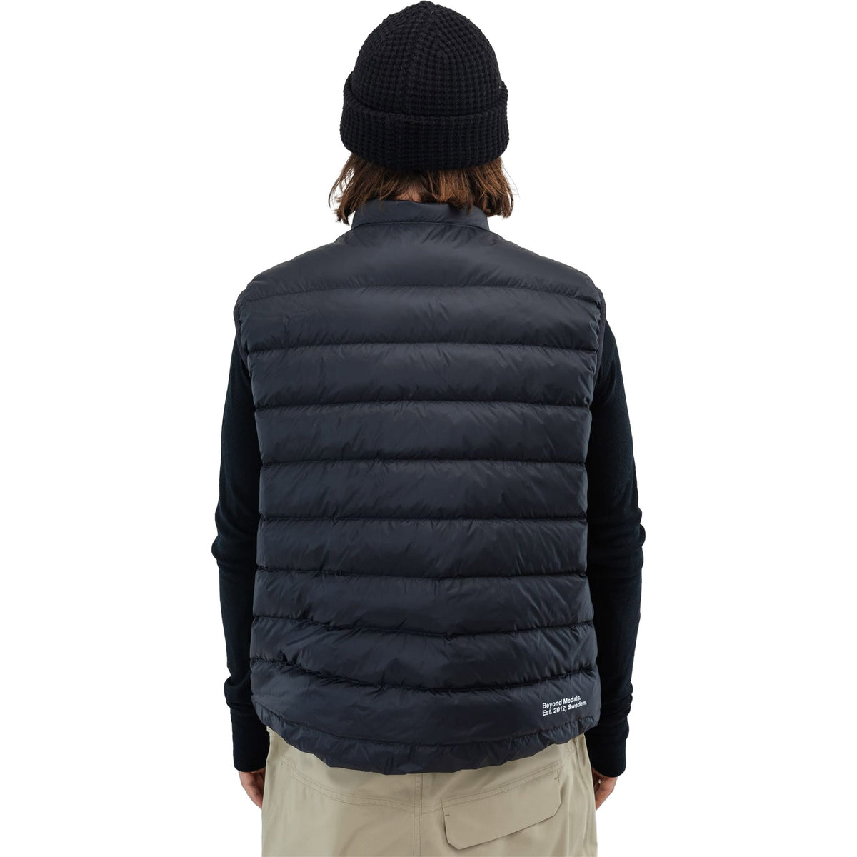 Beyond Medals Packable Down Vest Black Mens Thermal