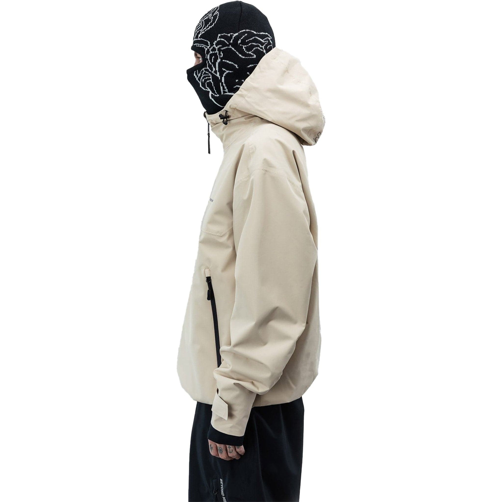 Beyond Medals Park Jacket Dark Beige Mens Snowboard Coat