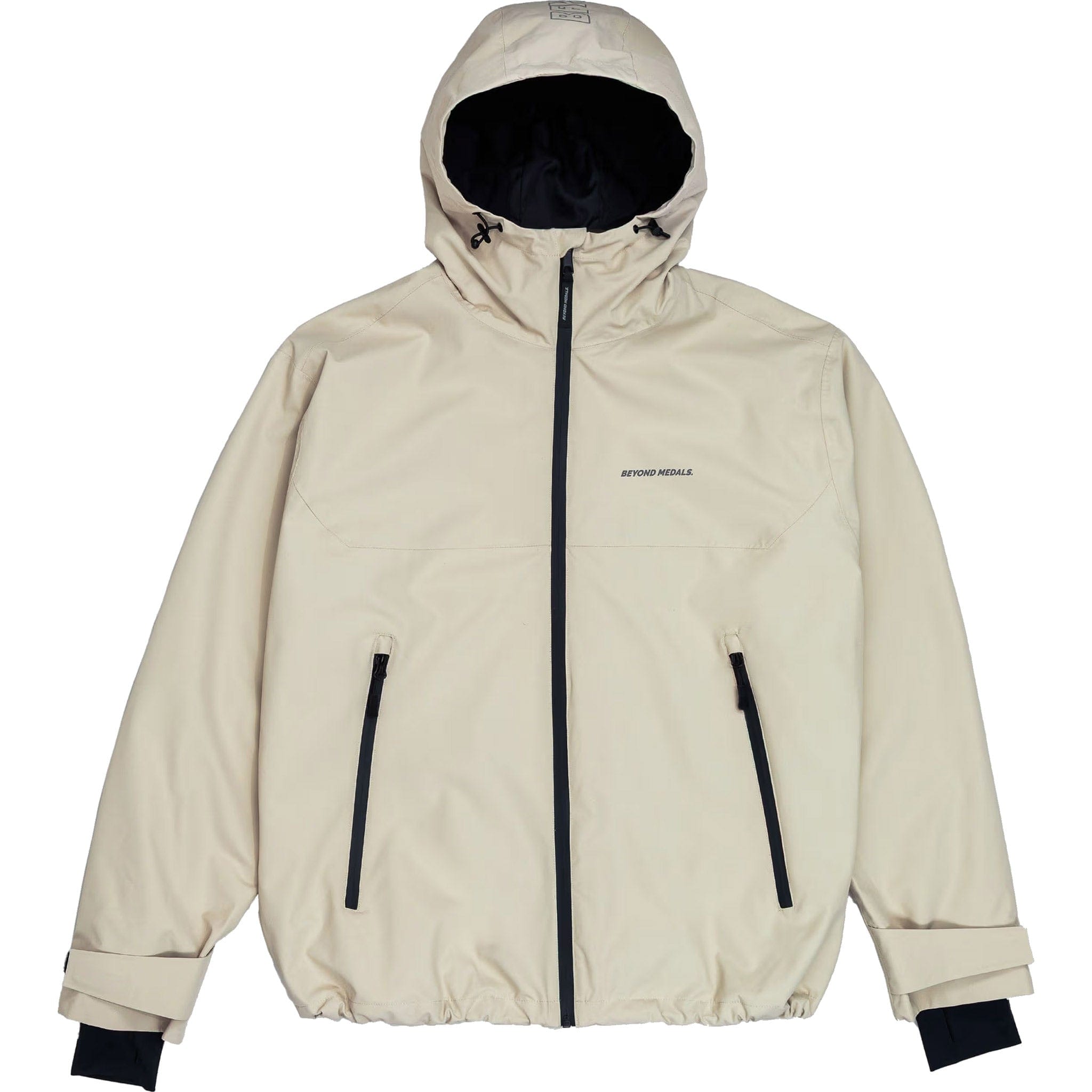 Beyond Medals Park Jacket Dark Beige Mens Snowboard Coat