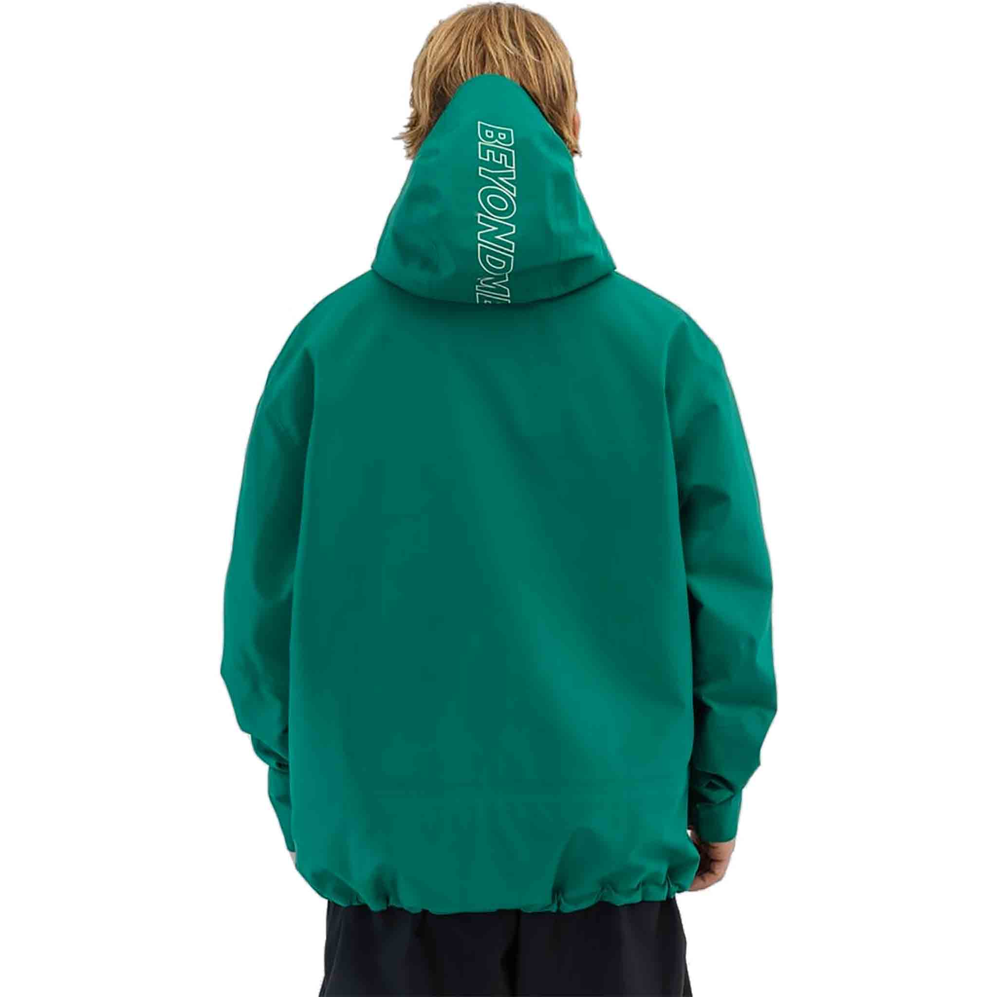 Beyond Medals Pro Tech Jacket 3L Green Mens Snowboard Coat