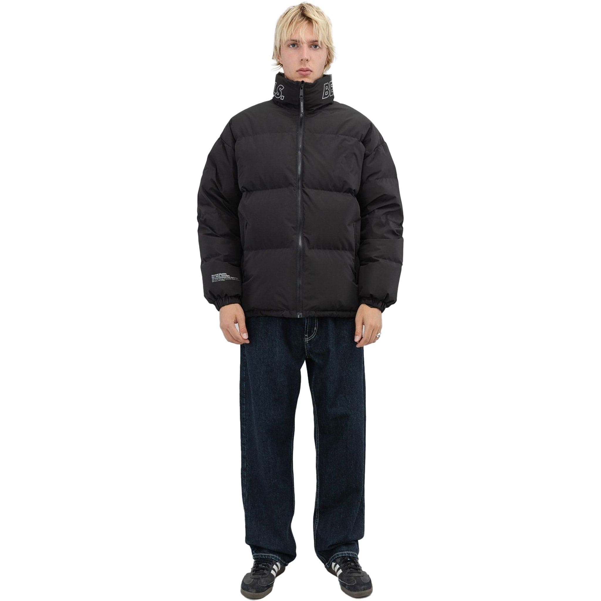 Beyond Medals Puffer Jacket Black Casual Jackets