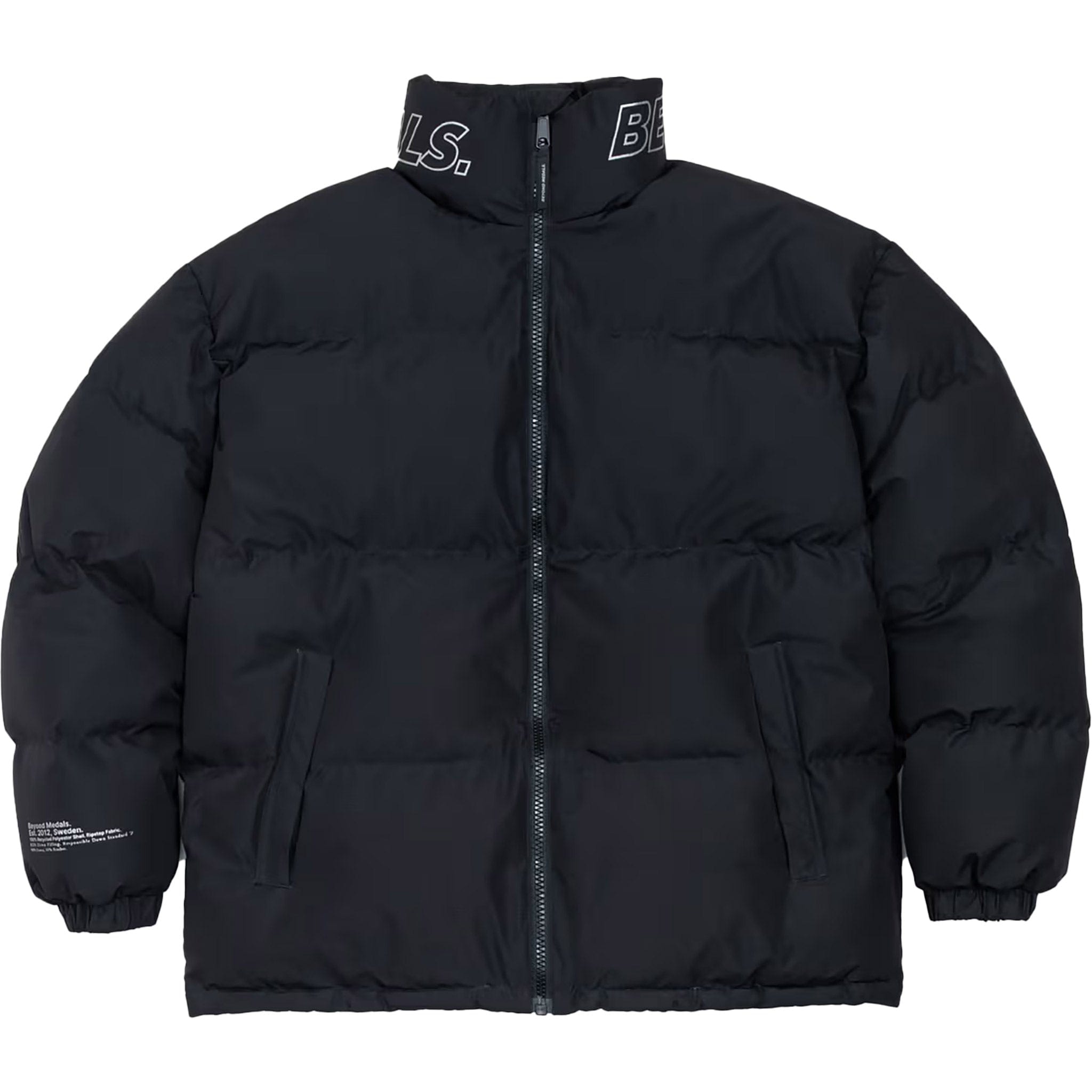 Beyond Medals Puffer Jacket Black Casual Jackets