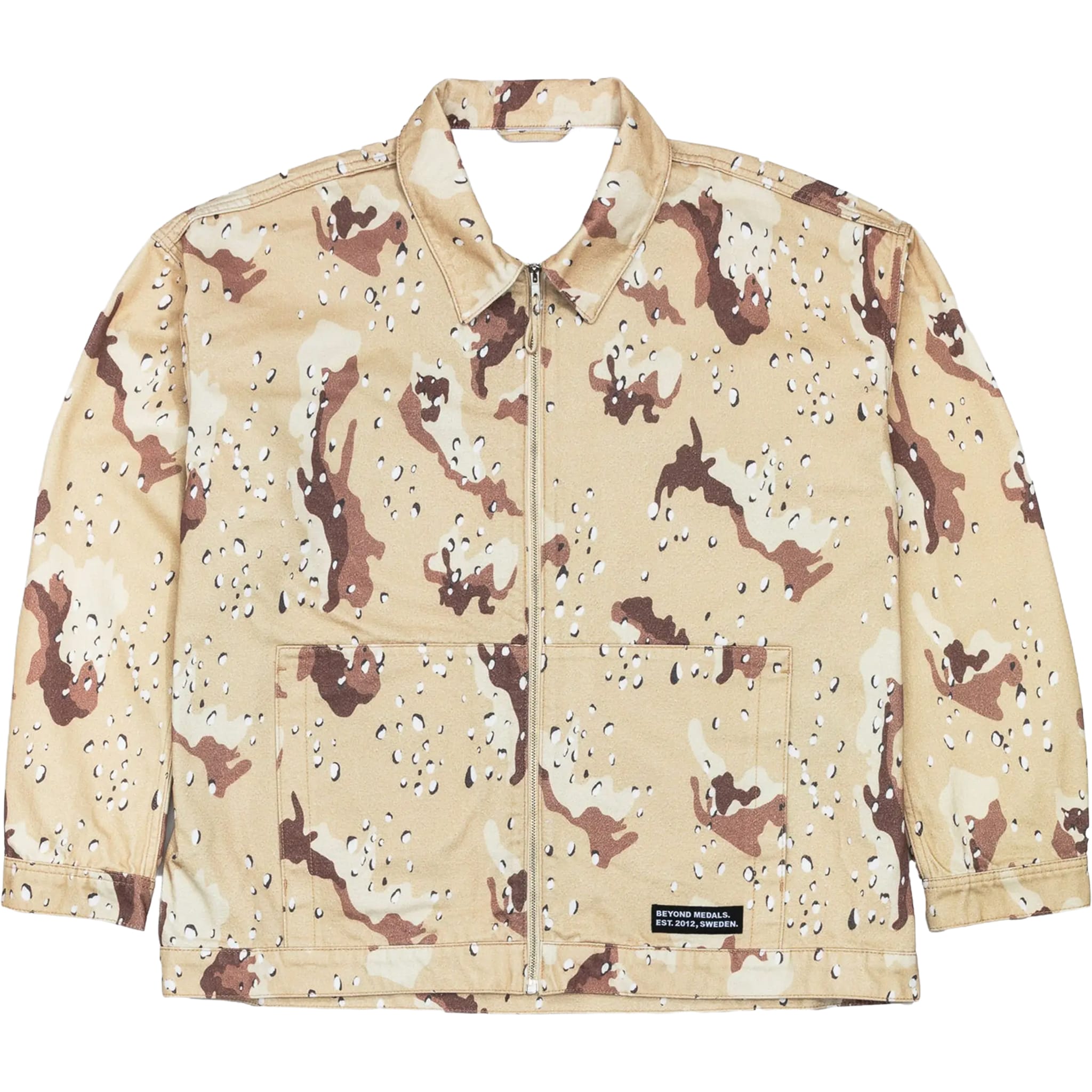 Beyond Medals Twill Jacket Beige Casual Jackets