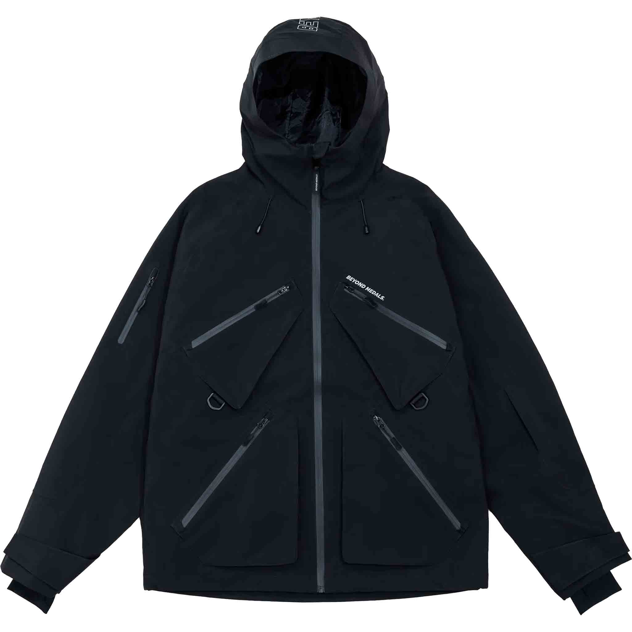 Beyond Medals X 3L Jacket Black Mens Snowboard Coat