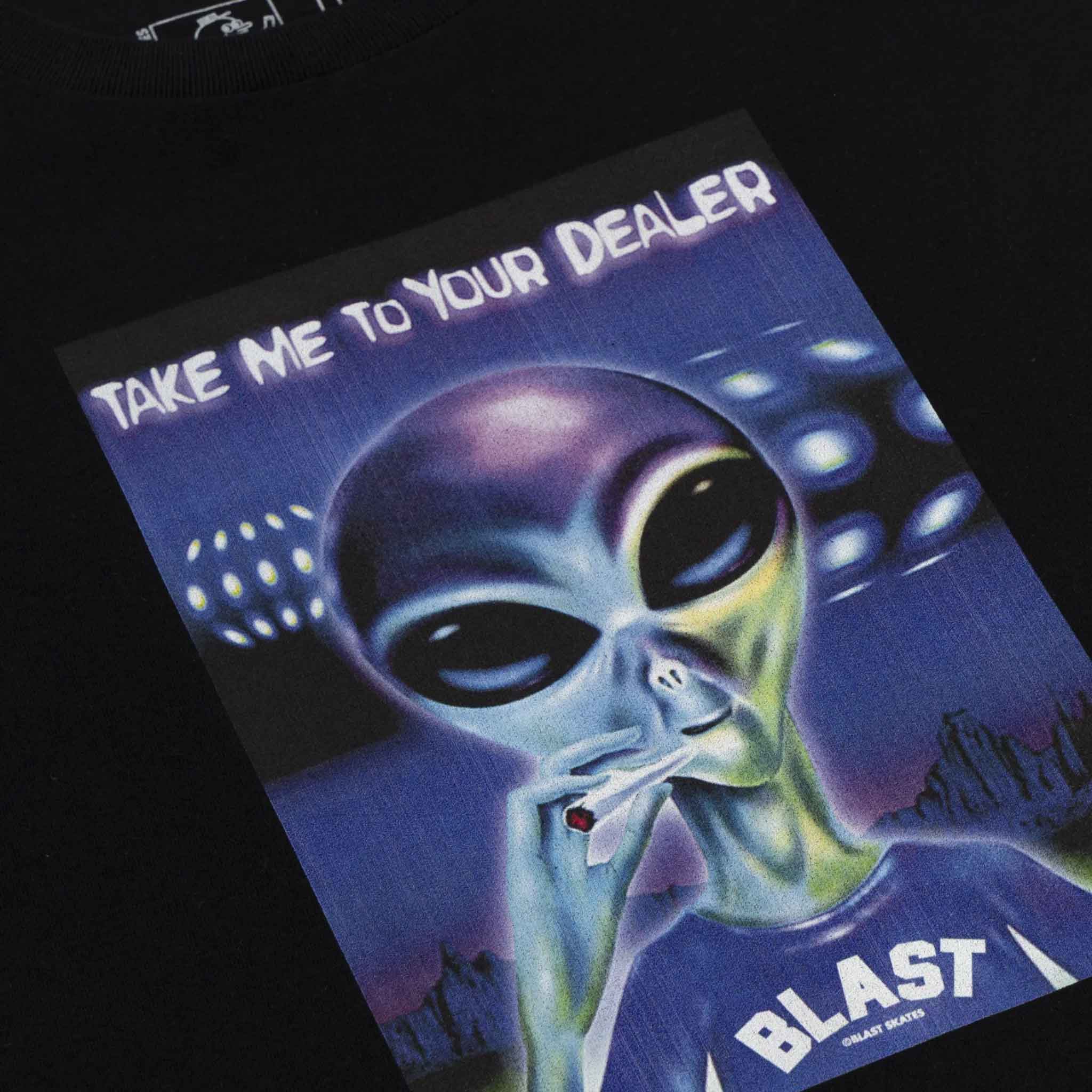 Blast Skates Extra Terrestrial Tee Black T Shirt