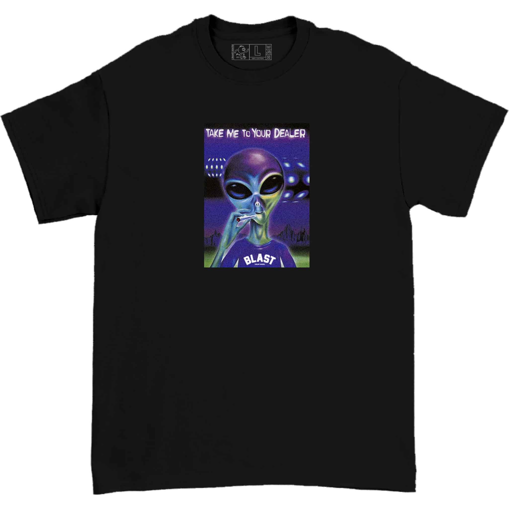 Blast Skates Extra Terrestrial Tee Black T Shirt