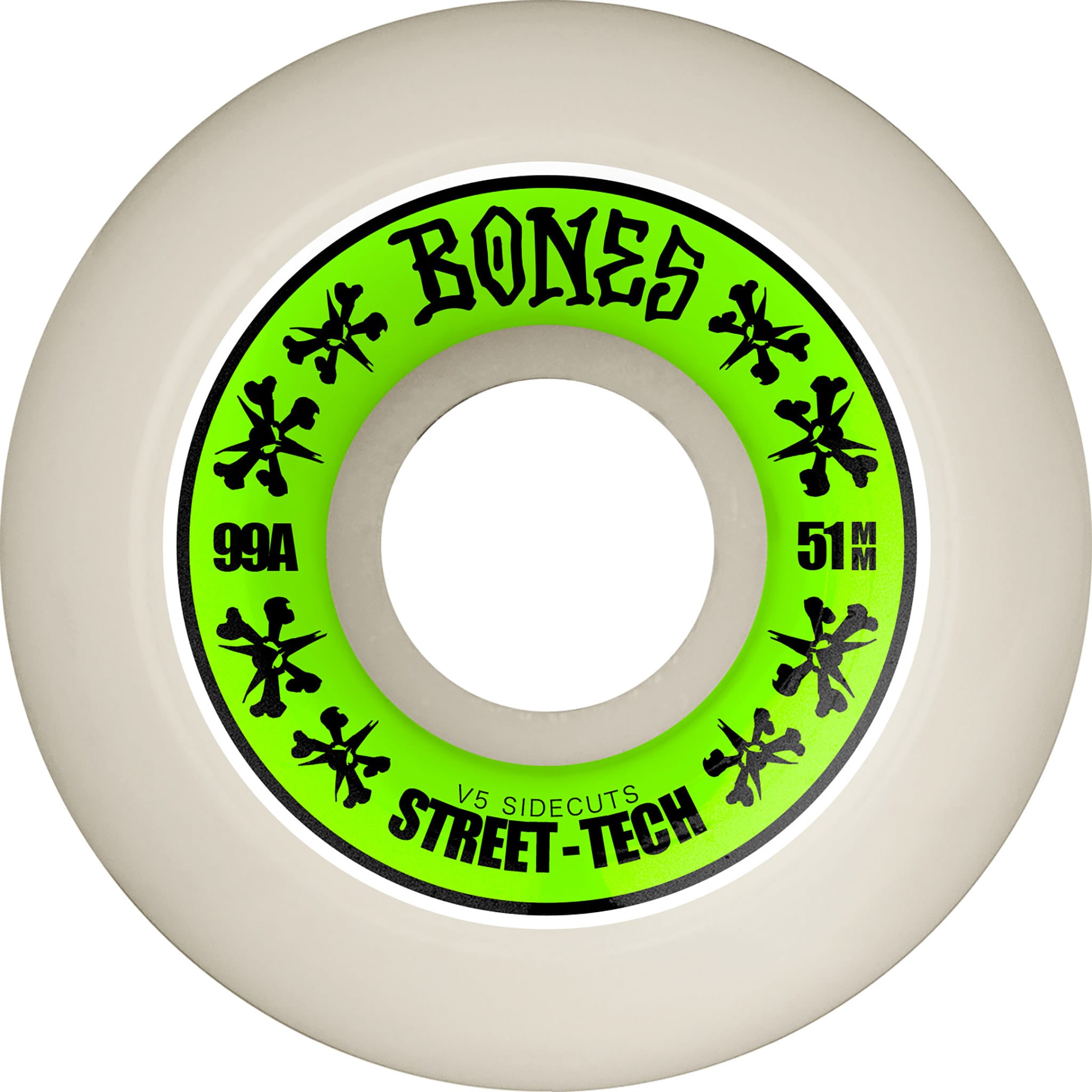 Bones STF V5 Sidecuts Skateboard Wheels 99a 51mm Skateboard Wheels