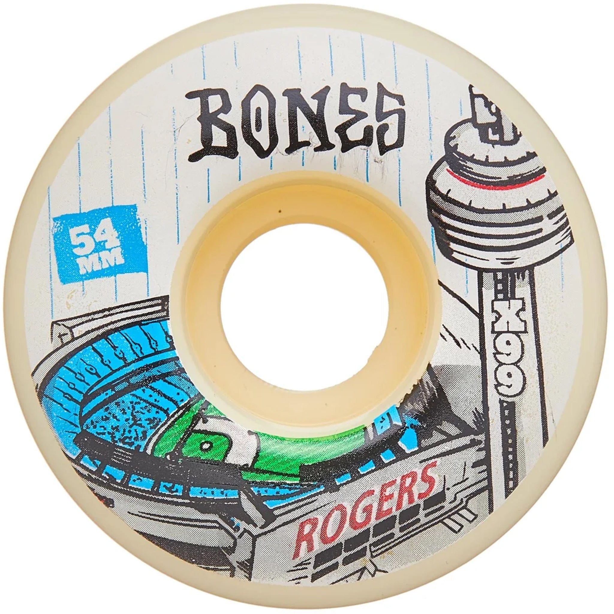 Bones X-Formula TJ Rogers Centre 99a V1 Standards Skateboard Wheels 52mm Skateboard Wheels