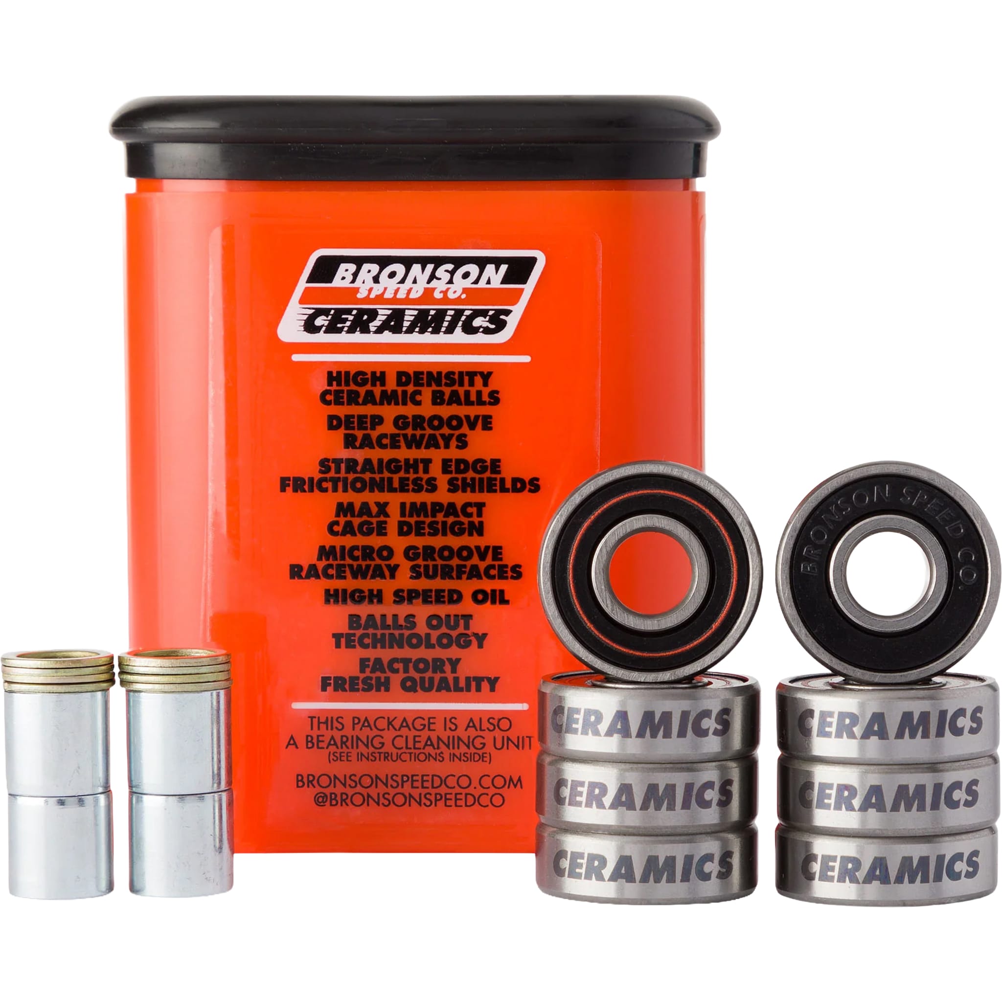Bronson Ceramic Bearings Skateboard Bearings