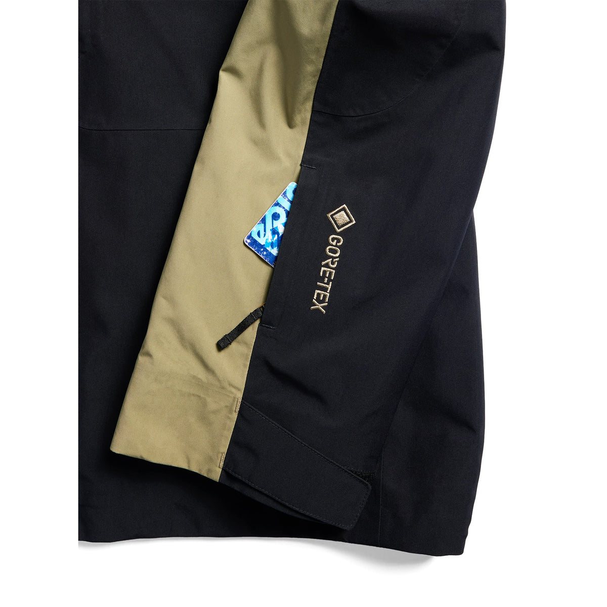 Burton AG Gore-Tex Flyrail Jacket True Black Beige 2027 Mens Snowboard Jackets