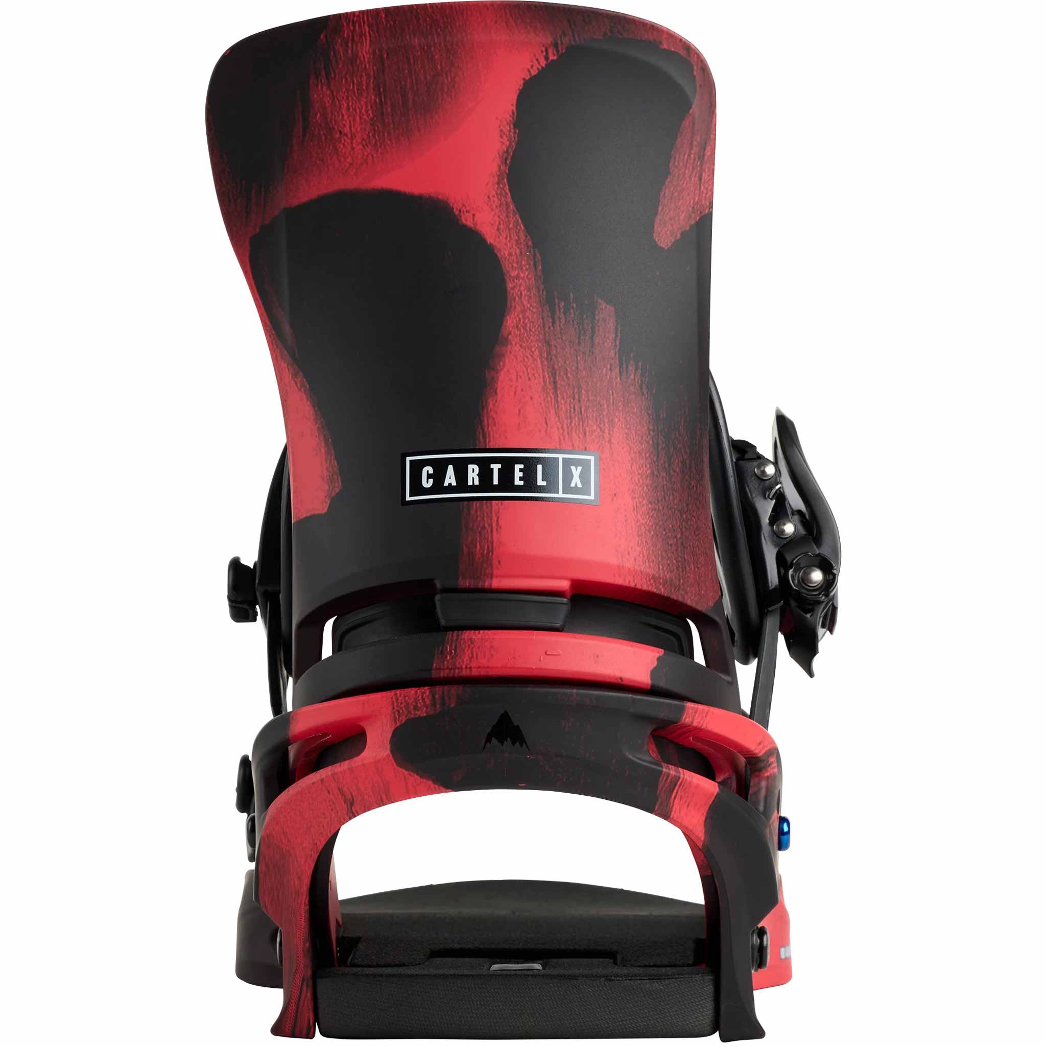Burton Cartel X Re:Flex Snowboard Binding Black Red 2026 Mens Bindings
