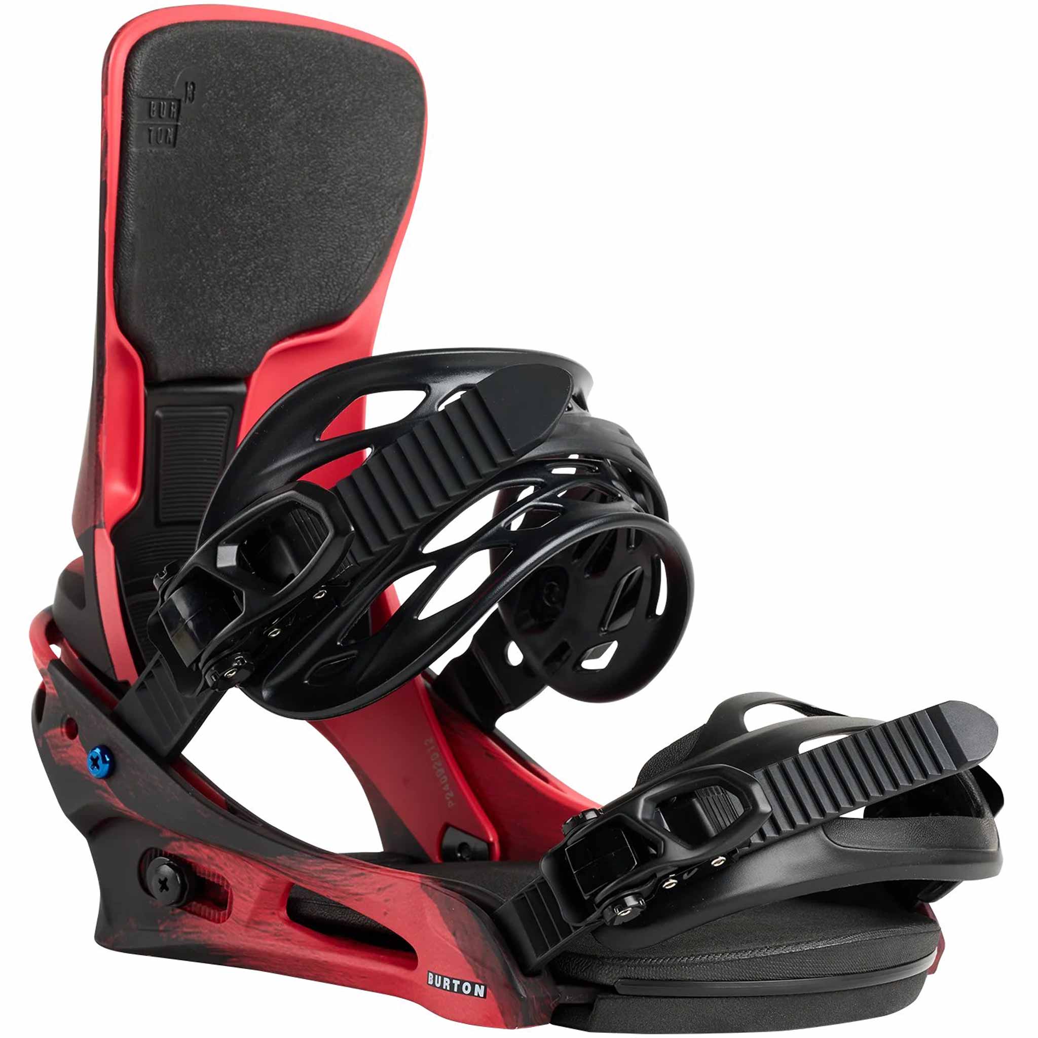 Burton Cartel X Re:Flex Snowboard Binding Black Red 2026 Mens Bindings