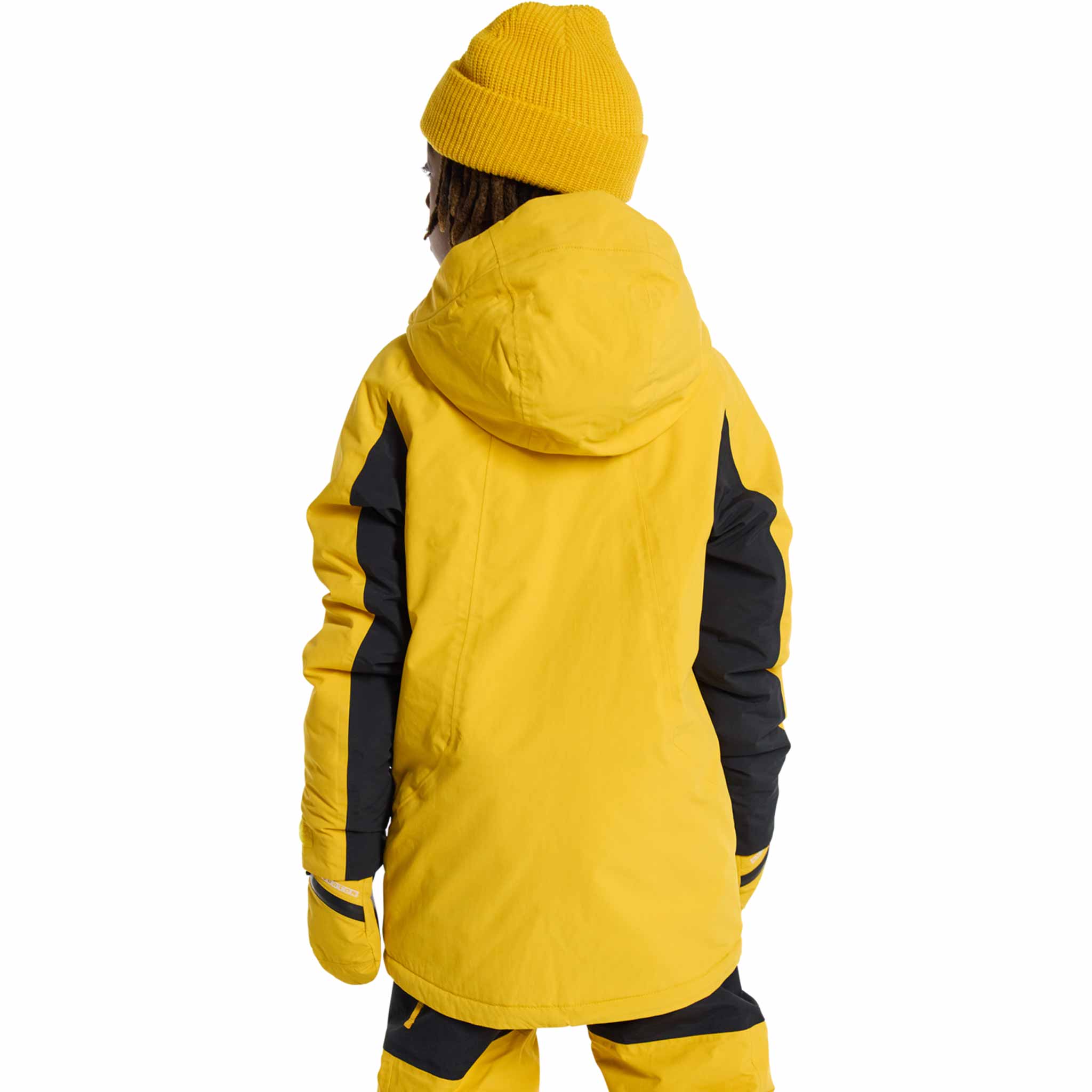 Burton Kids Hillslope Jacket Goldenrod True Black 2026 Youth Jackets
