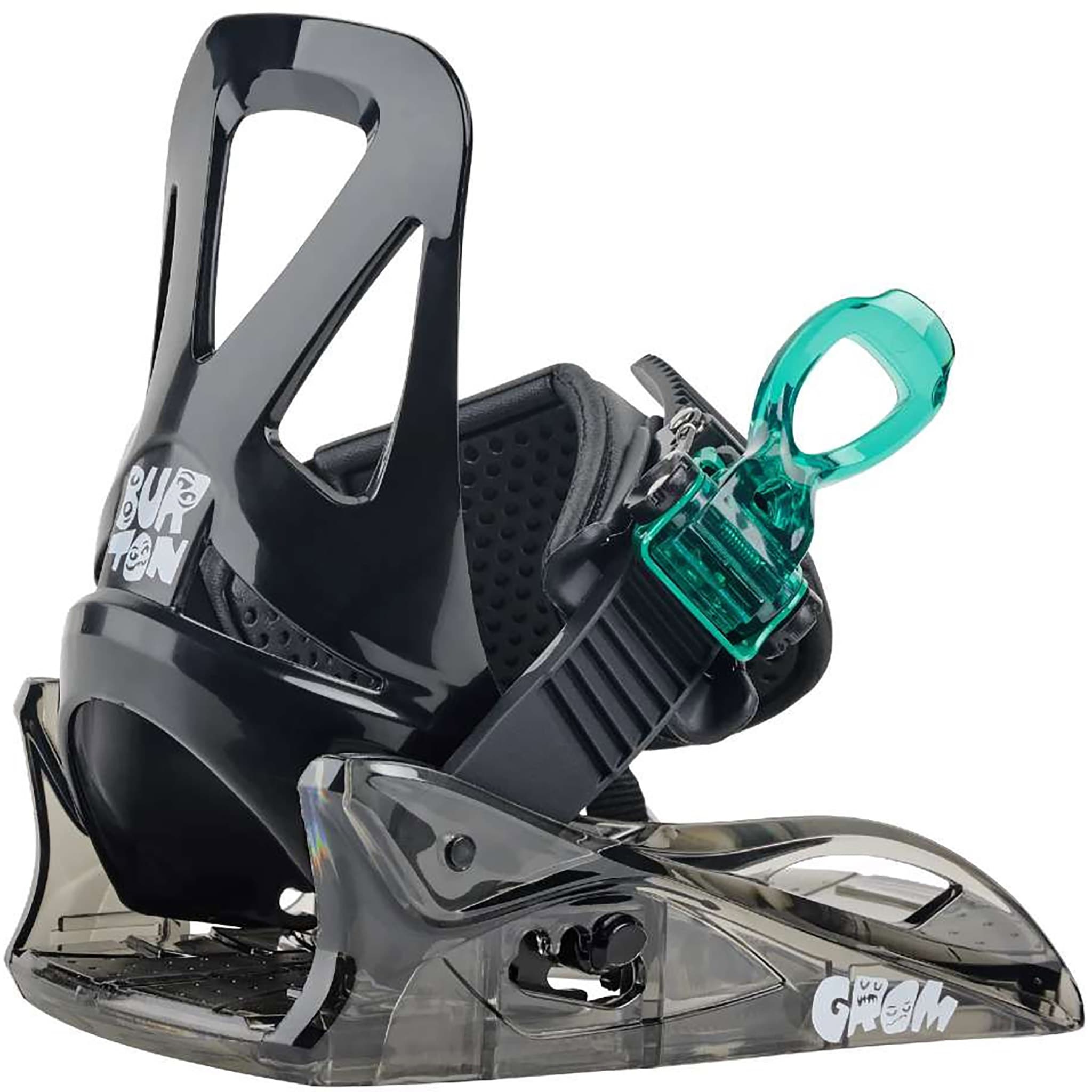 Burton Kids Mini Grom Snowboard Binding Black 2026 Youth Snowboard Bindings