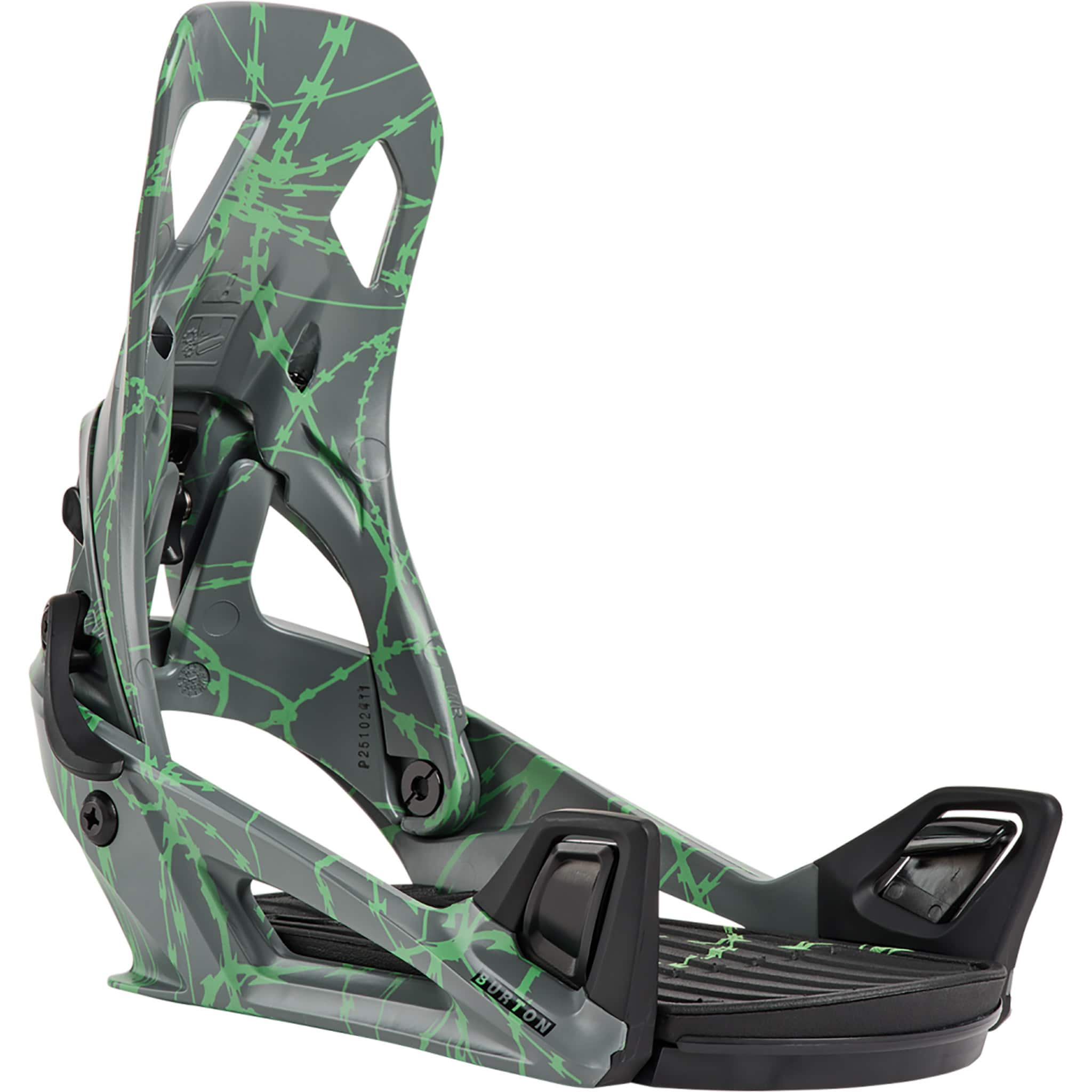Burton Step On Re:Flex Snowboard Binding Gray Green Voltage 2027 Snowboard Binding
