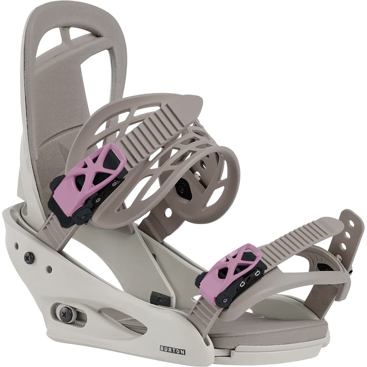 Burton Women's Citizen Re:Flex Snowboard Binding Chinchilla Gray 2027 Womens Snowboard Bindings