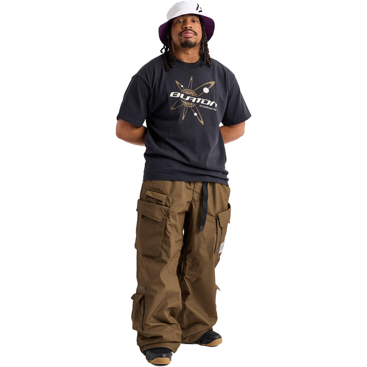 Burton Zeb 2L Baggy Cargo Pant Earth Ship Brown 2027 Mens Snowboard Pants