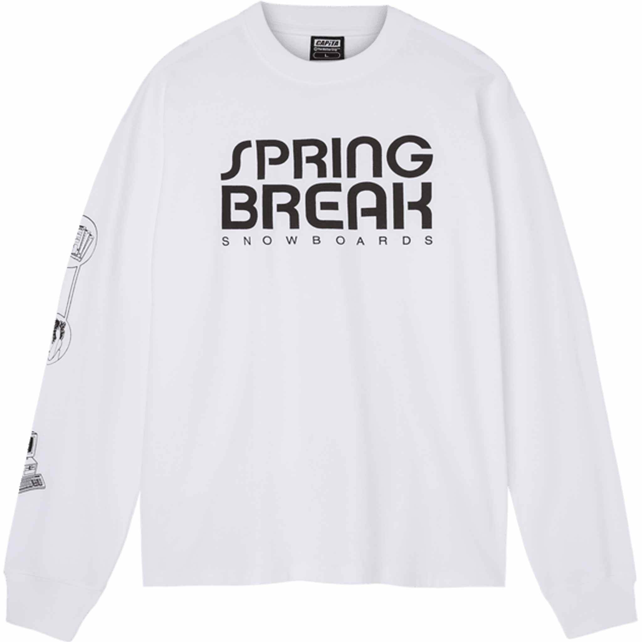 Capita Computer Long Sleeve Tee White T Shirt