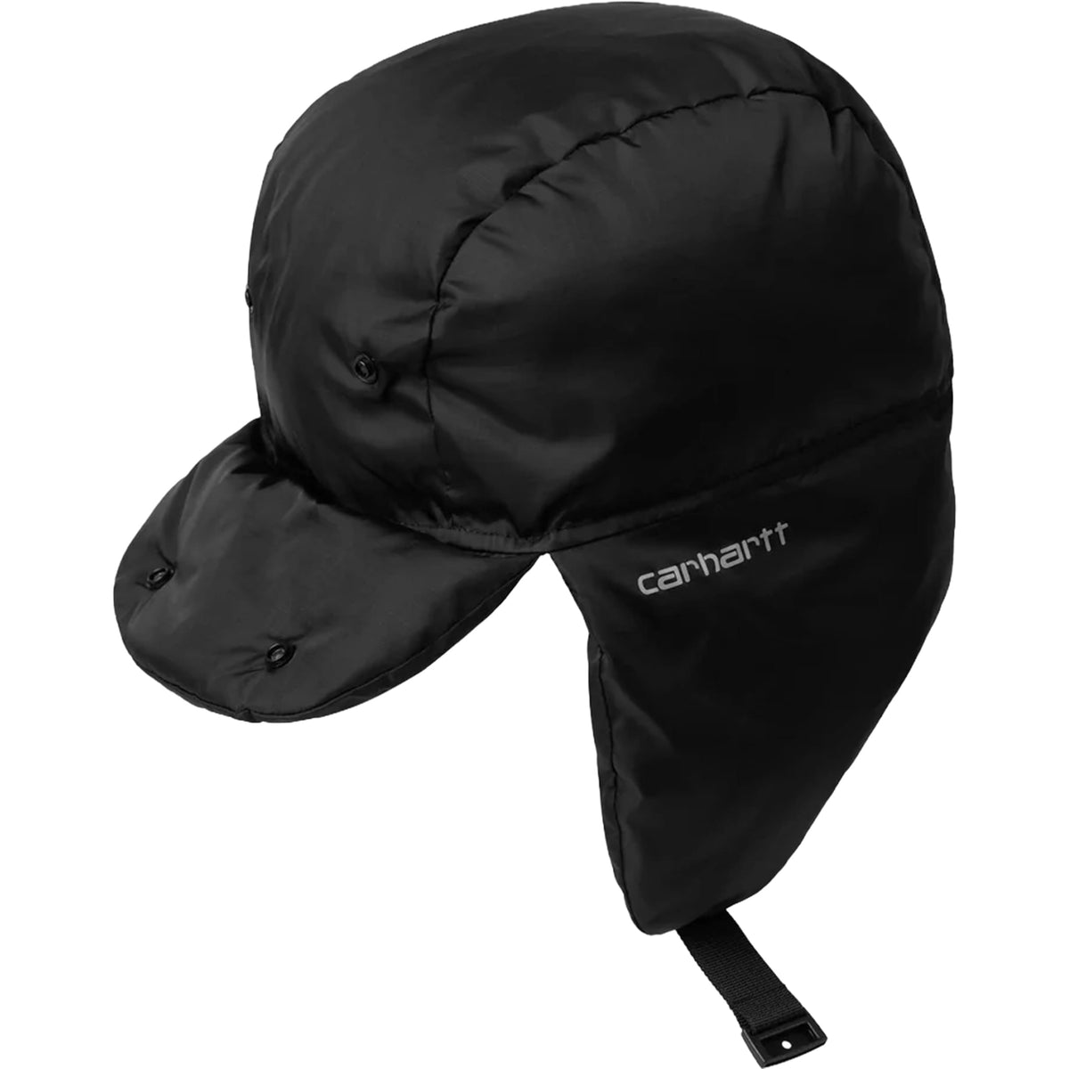 Carhartt WIP Ardon Ear Guard Cap Black Shady Grey Hats