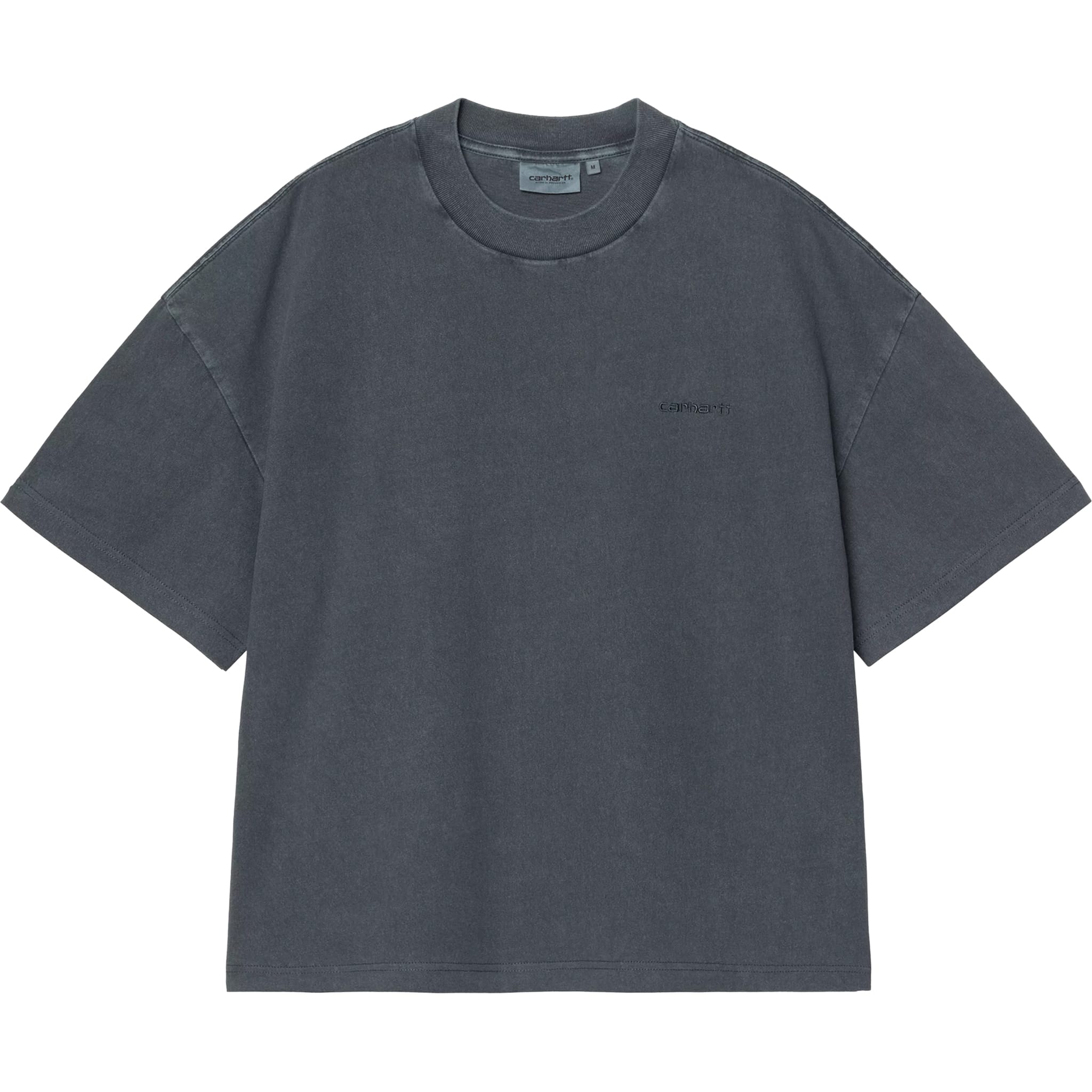 Carhartt WIP Benton T-Shirt Carbon Garment Dyed T Shirt