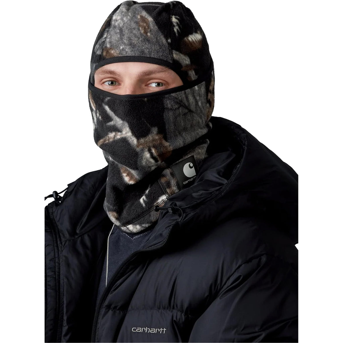 Carhartt WIP Blevin Mask Camo Feather Tree Black Facemask